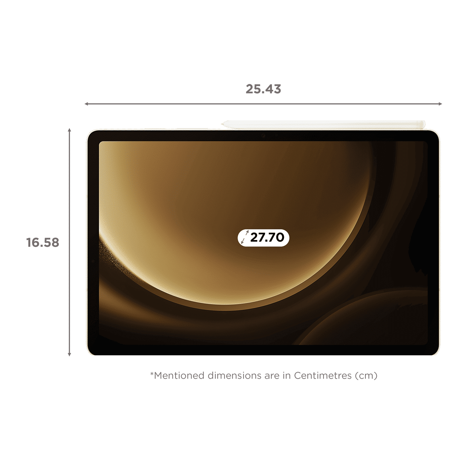 SAMSUNG Galaxy Tab S9 FE Wi-Fi Android Tablet (10.9 Inch, 6GB RAM, 128GB ROM, Silver)_2