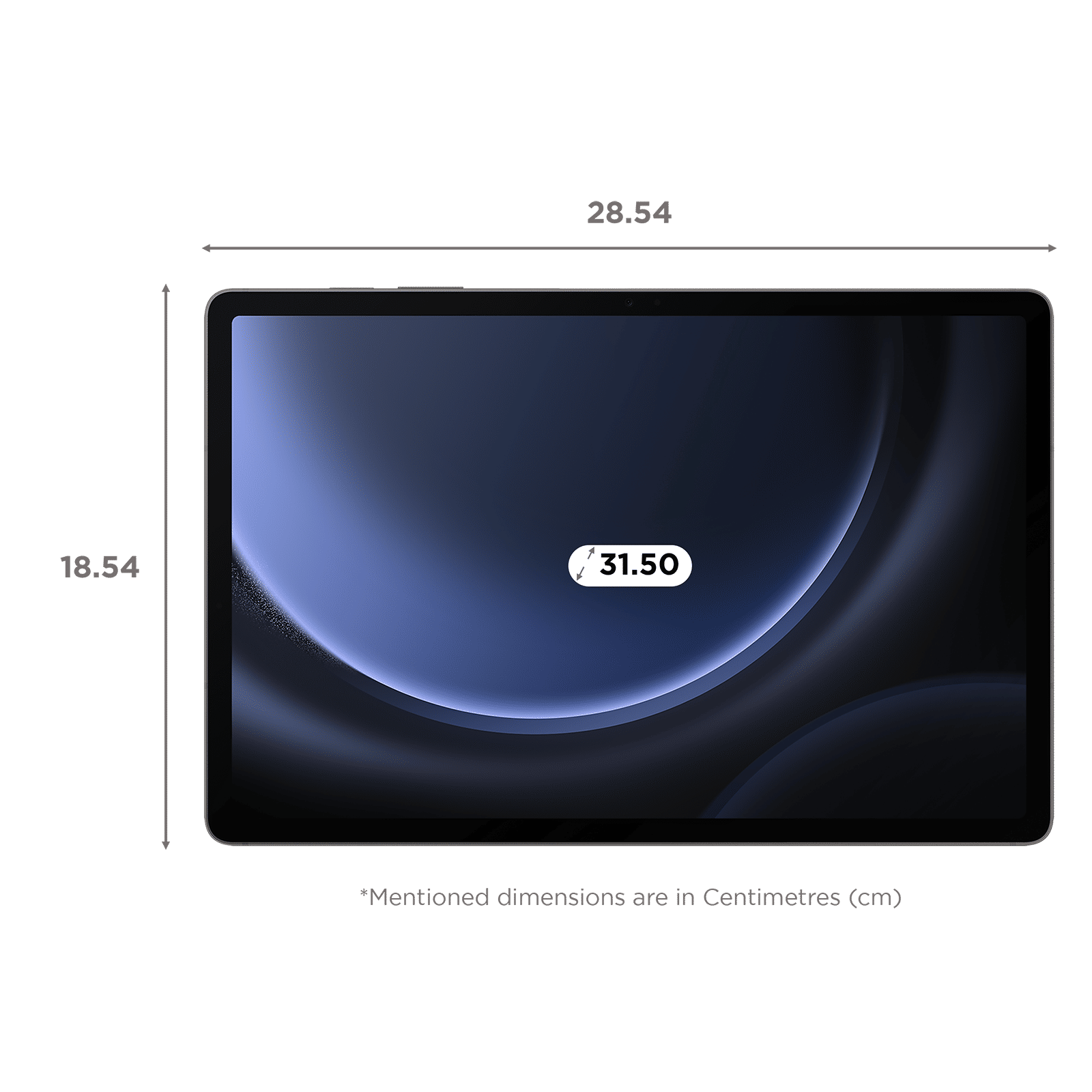 SAMSUNG Galaxy Tab S9 FE Plus Wi-Fi Android Tablet (12.4 Inch, 8GB RAM, 128GB ROM, Gray)_2