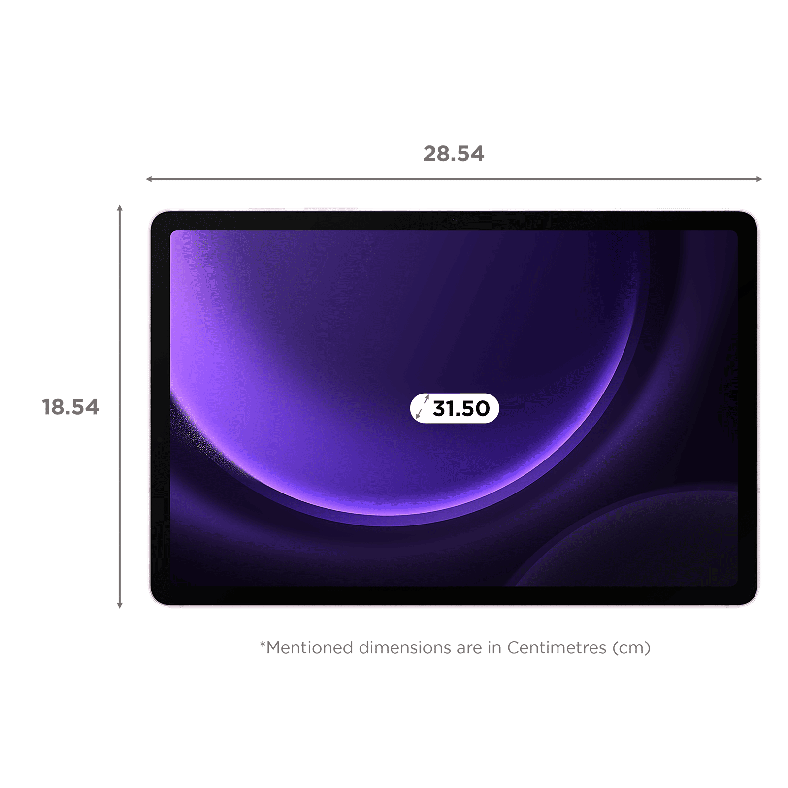SAMSUNG Galaxy Tab S9 FE Plus Wi-Fi Android Tablet (12.4 Inch, 8GB RAM, 128GB ROM, Lavender)_2