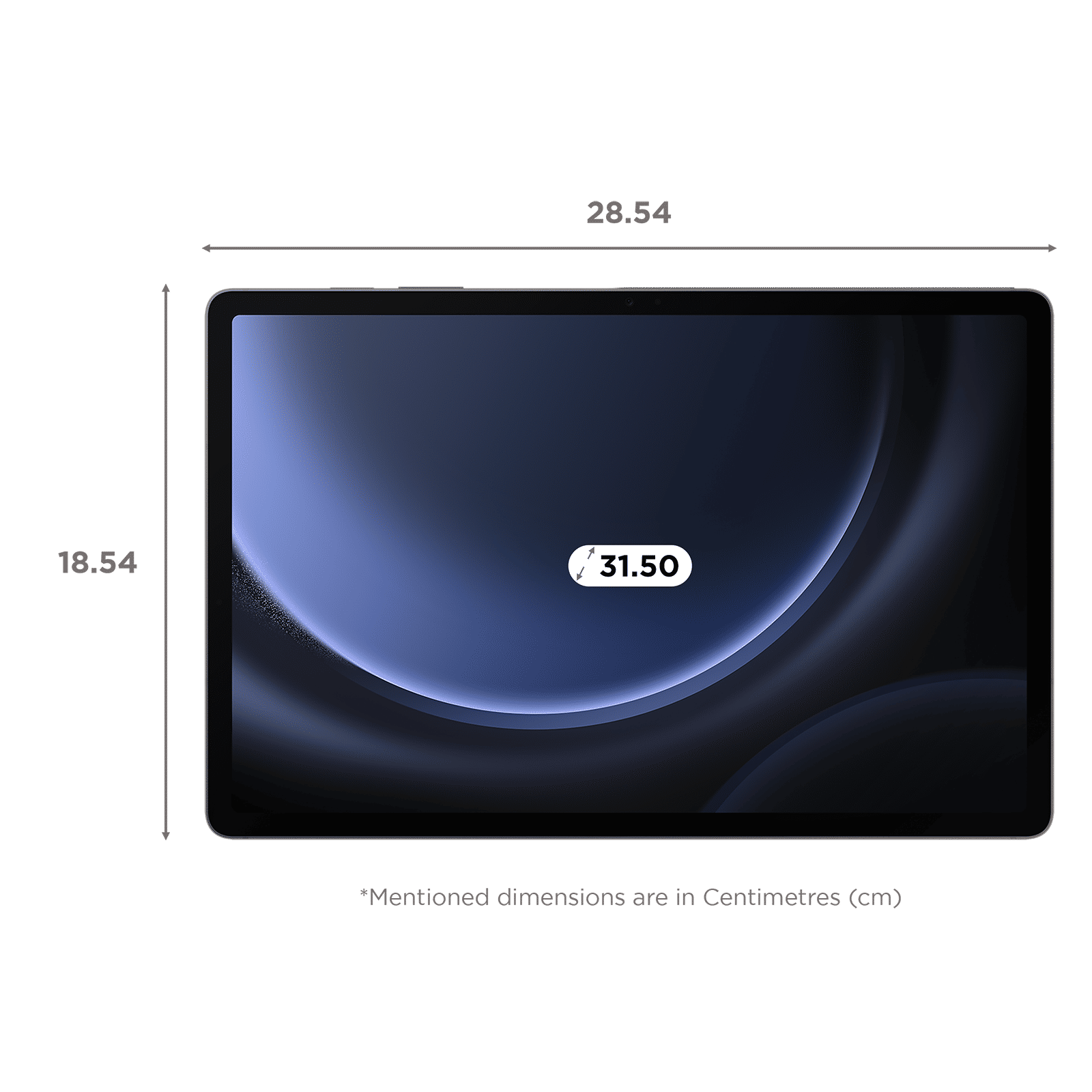 SAMSUNG Galaxy Tab S9 FE+ Wi-Fi+5G Android Tablet (12.4 Inch, 12GB RAM, 256GB ROM, Gray)_2