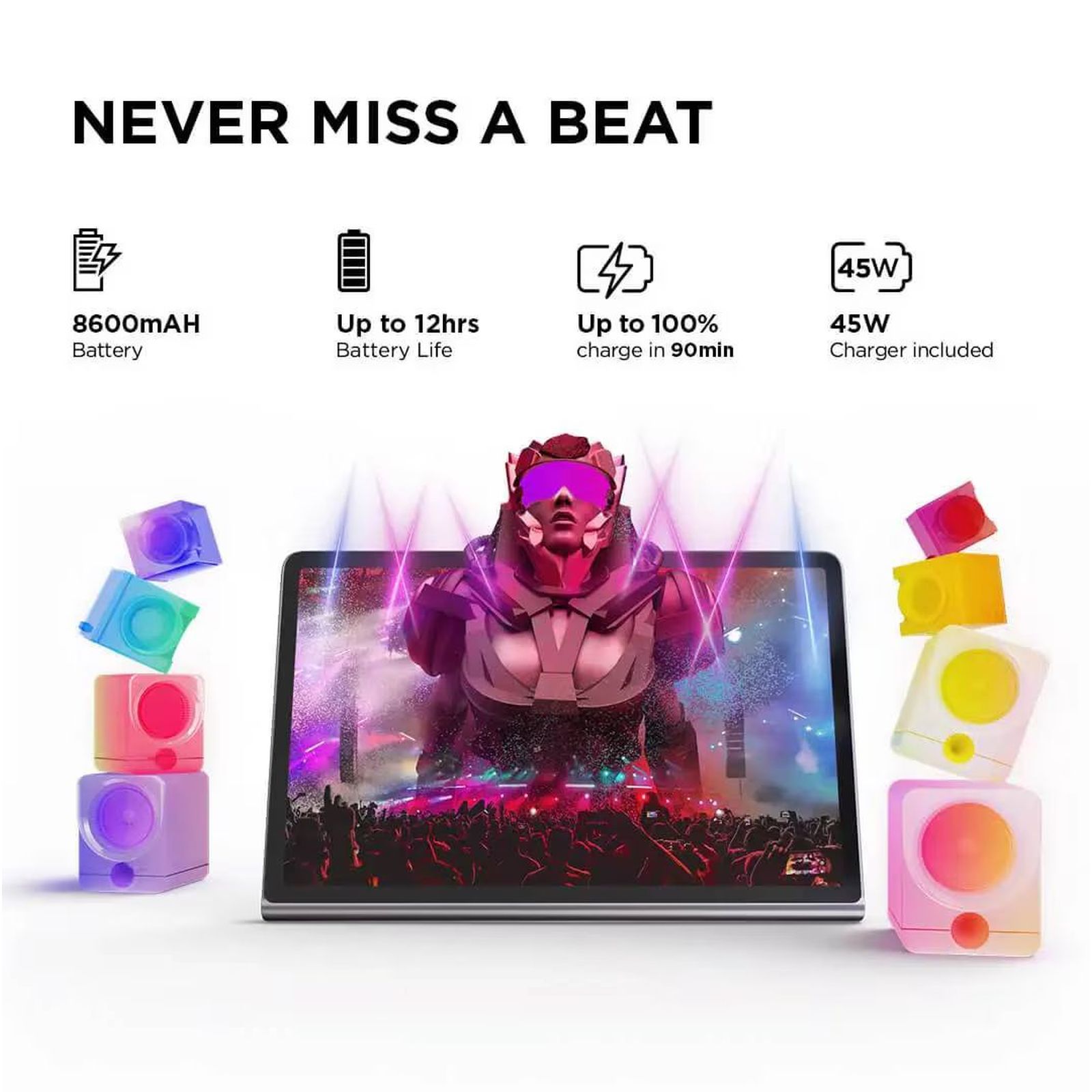 Lenovo Tab Plus Wi-Fi Android Tablet (11.5 Inch, 8GB RAM, 128GB ROM, Luna Grey)_8