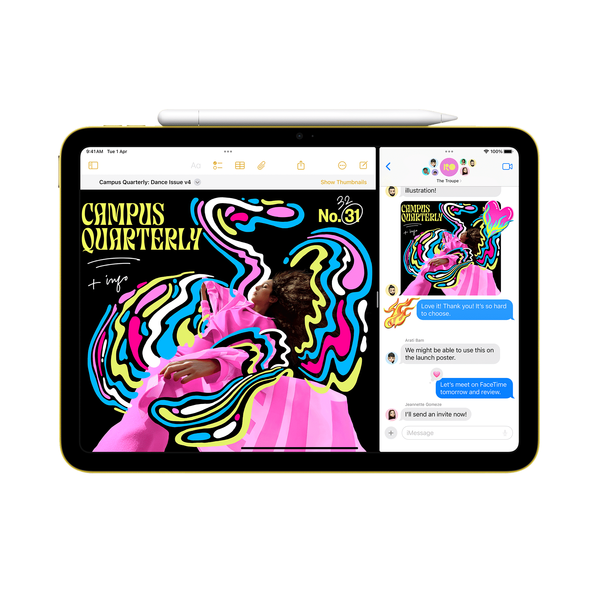 Apple iPad Wi-Fi+5G (11 Inch, 512GB, Pink)_4