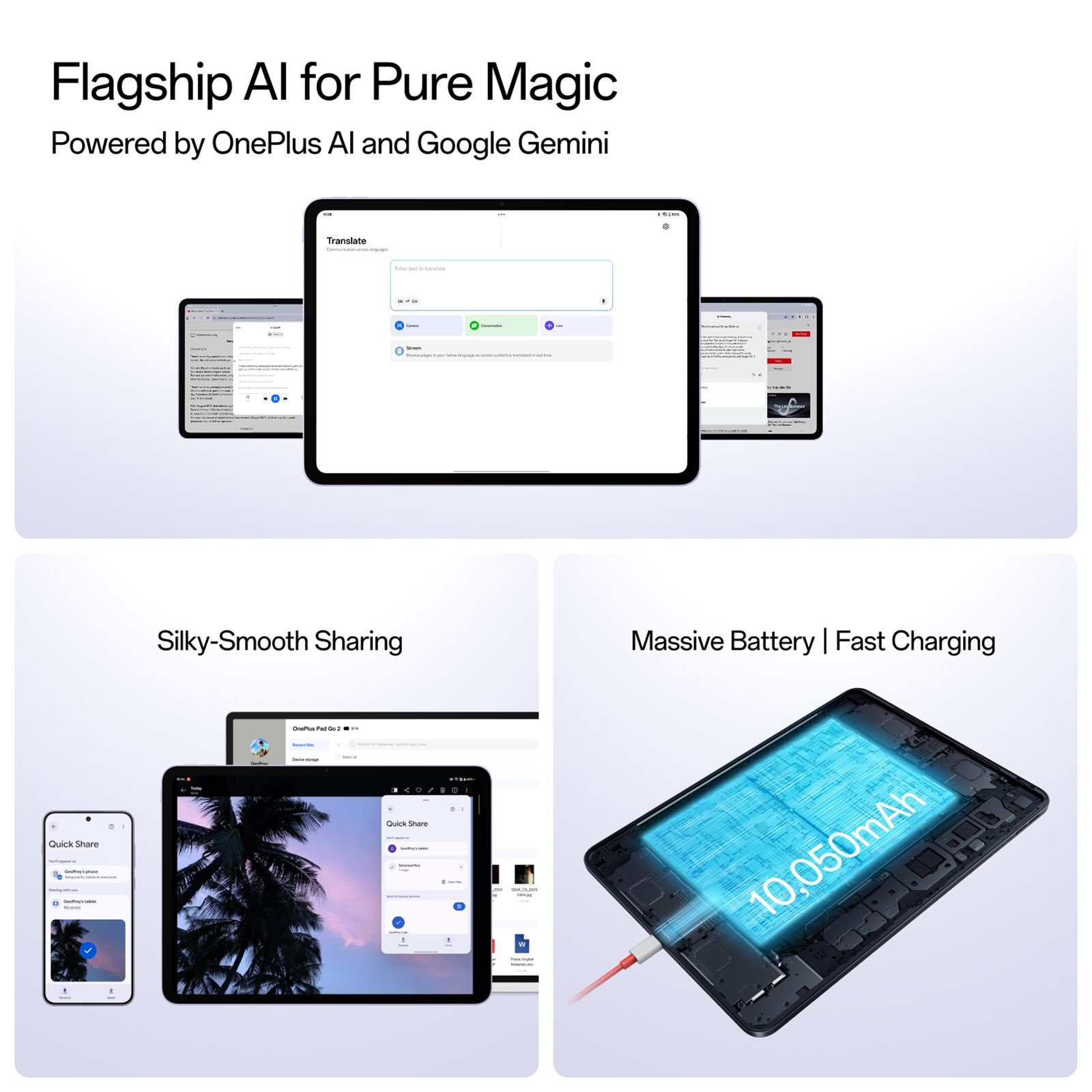 OnePlus Pad Go 2 Wi-Fi Android Tablet (12.1 Inch, 8GB RAM, 256GB ROM, Lavender Drift)_8