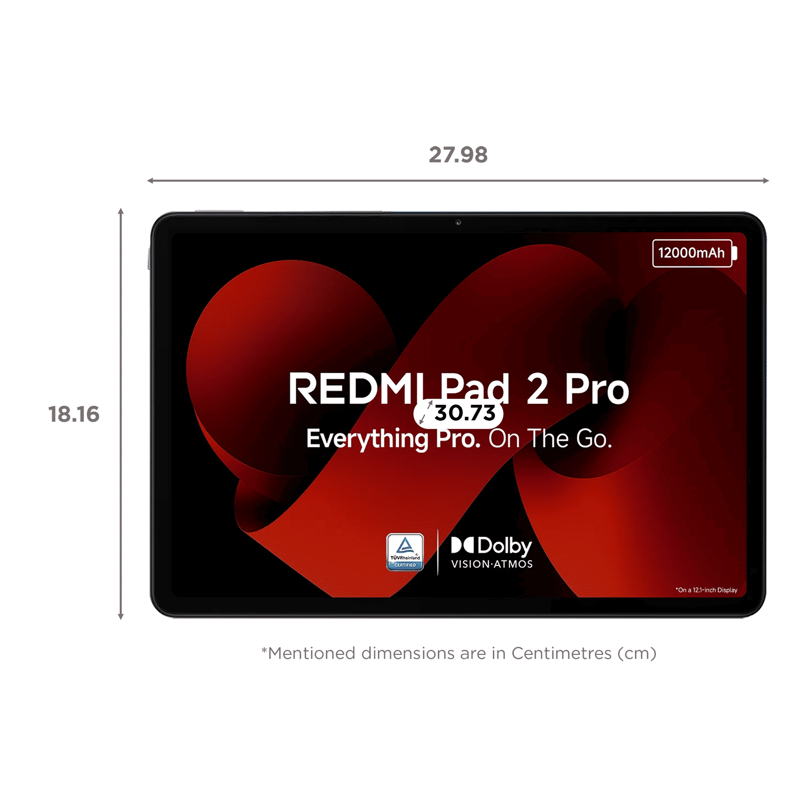 Redmi Pad 2 Pro Wi-Fi Android Tablet (12.1 Inch, 8GB RAM, 128GB ROM, Graphite Grey)_2
