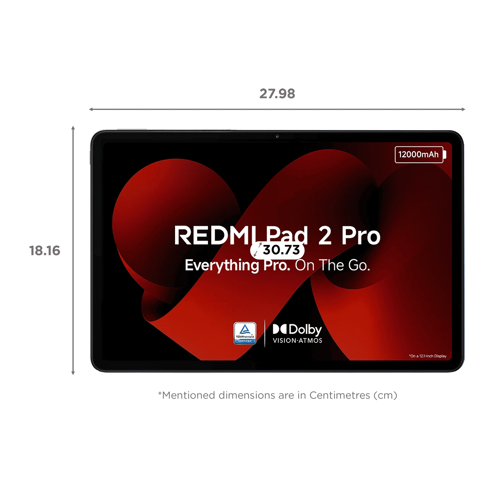 Redmi Pad 2 Pro Wi-Fi Android Tablet (12.1 Inch, 8GB RAM, 128GB ROM, Quick Silver)_2