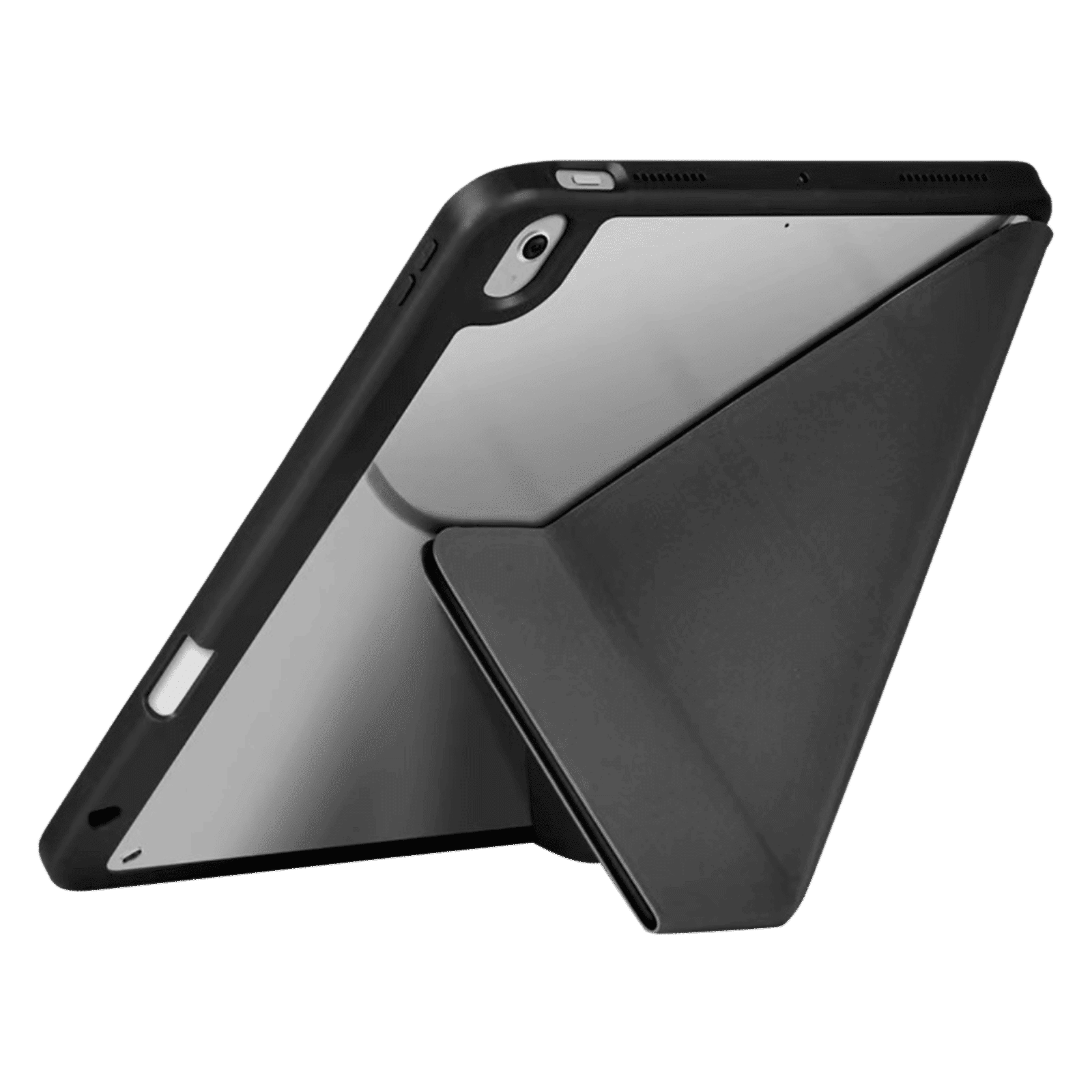 HYPHEN Origami Polyurethane Back Cover for Apple iPad A16 11 Inch (11th Gen) (Lightweight Build, Black)_4