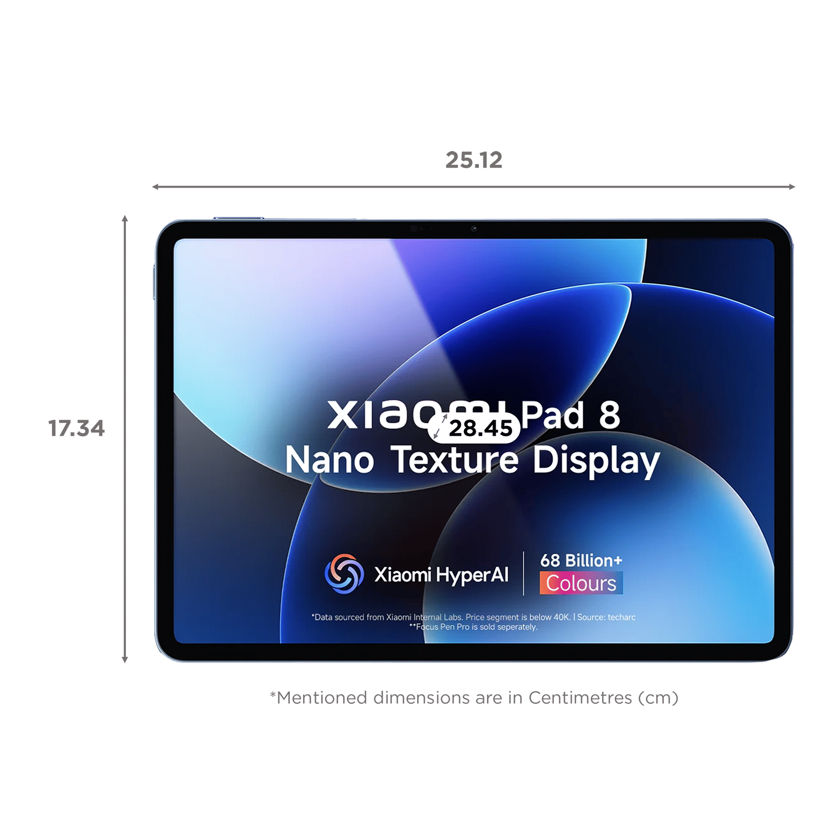 Xiaomi Pad 8 Wi-Fi Android Tablet with Nano Textured Display (11.2 Inch, 12GB RAM, 256GB ROM, Titan Blue) Xiaomi Pad 8 Wi-Fi Android Tablet with Nano Textured Display (11.2 Inch, 12GB RAM, 256GB ROM, Titan Blue)_2