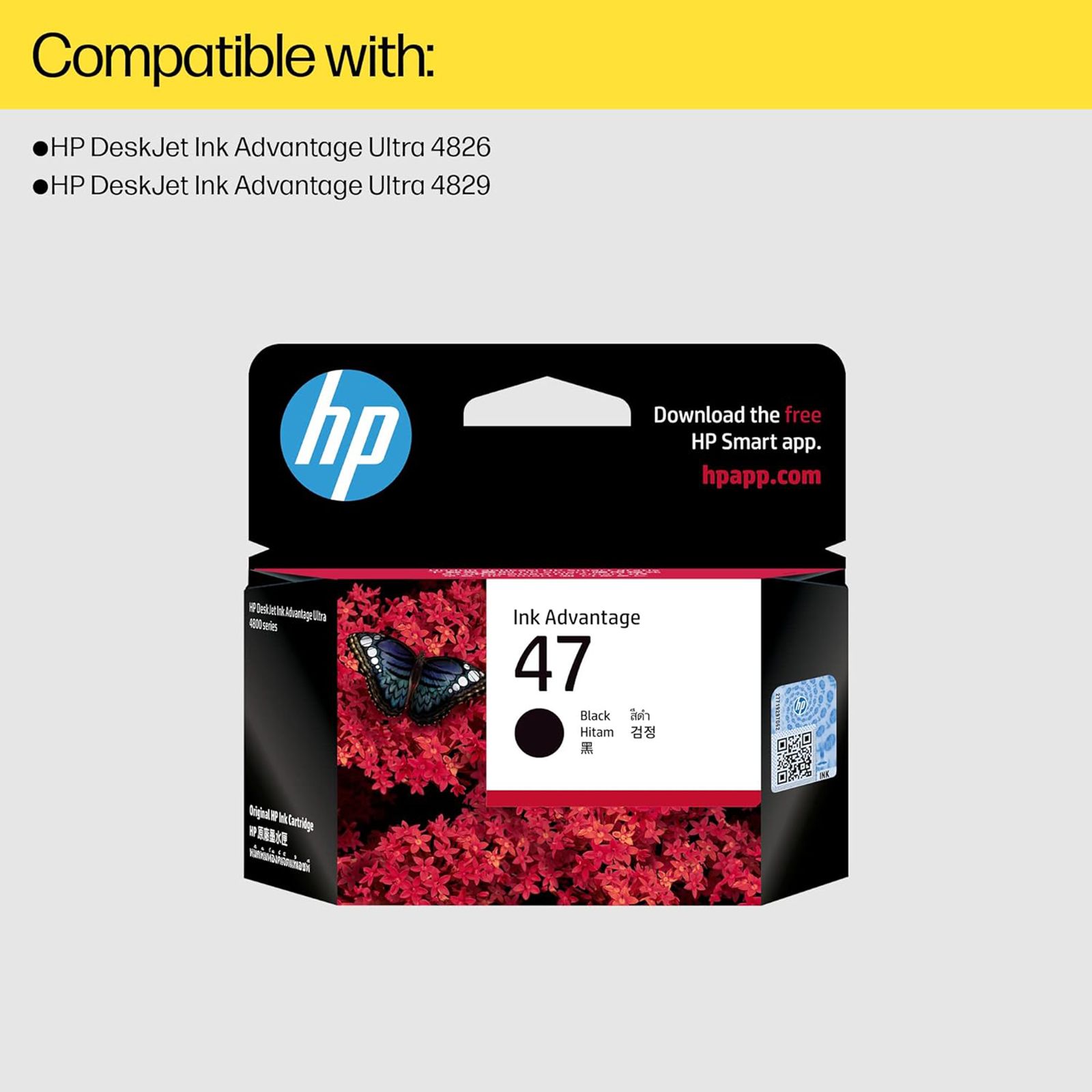 HP Ink Advantage Ink Cartridge (6ZD21AA, 47 Black) HP Ink Advantage Ink Cartridge (6ZD21AA, 47 Black)_8