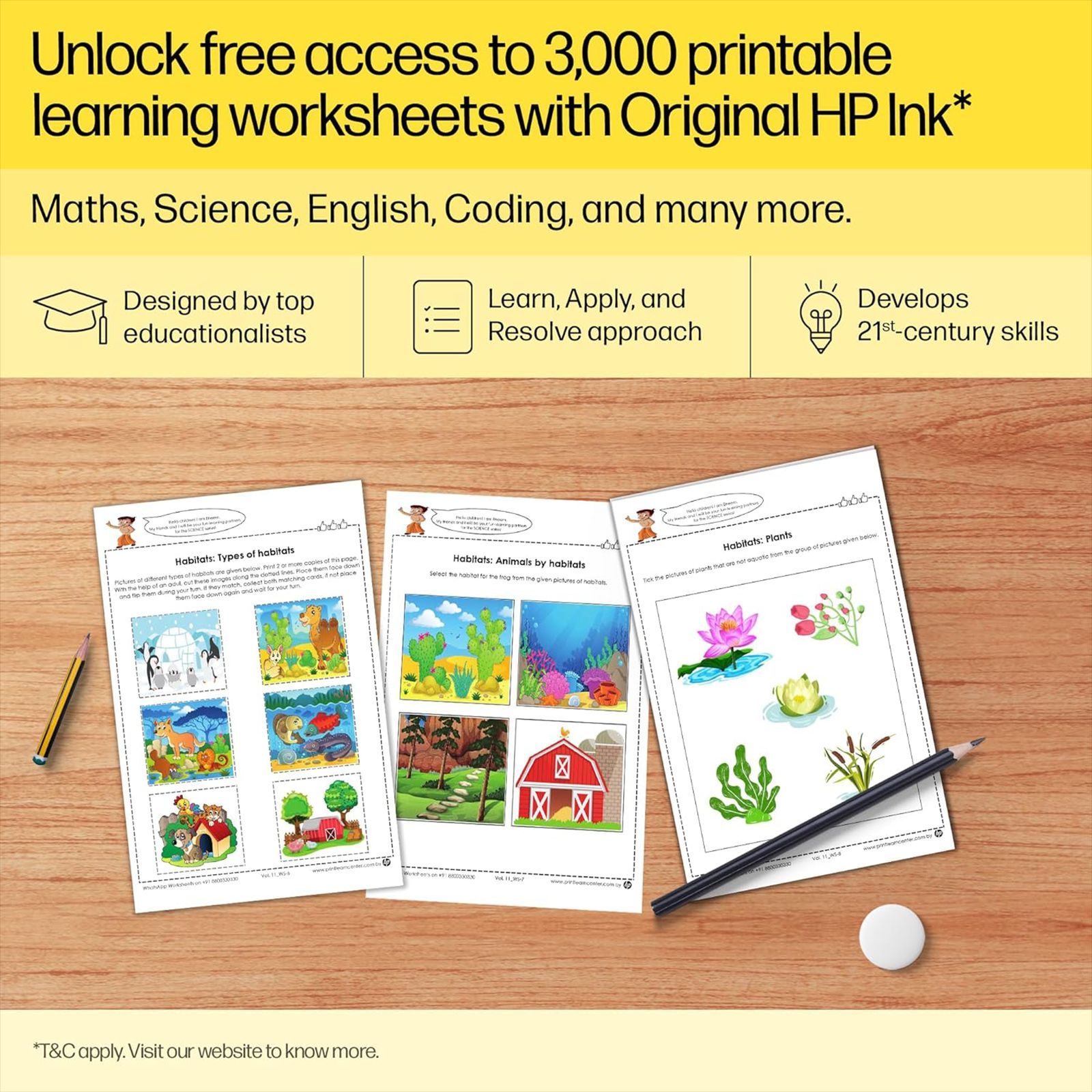 HP 47 Tri-color Original Ink Cartridge (6ZD61AA, Blue, Yellow & Pink) HP 47 Tri-color Original Ink Cartridge (6ZD61AA, Blue, Yellow & Pink)_4