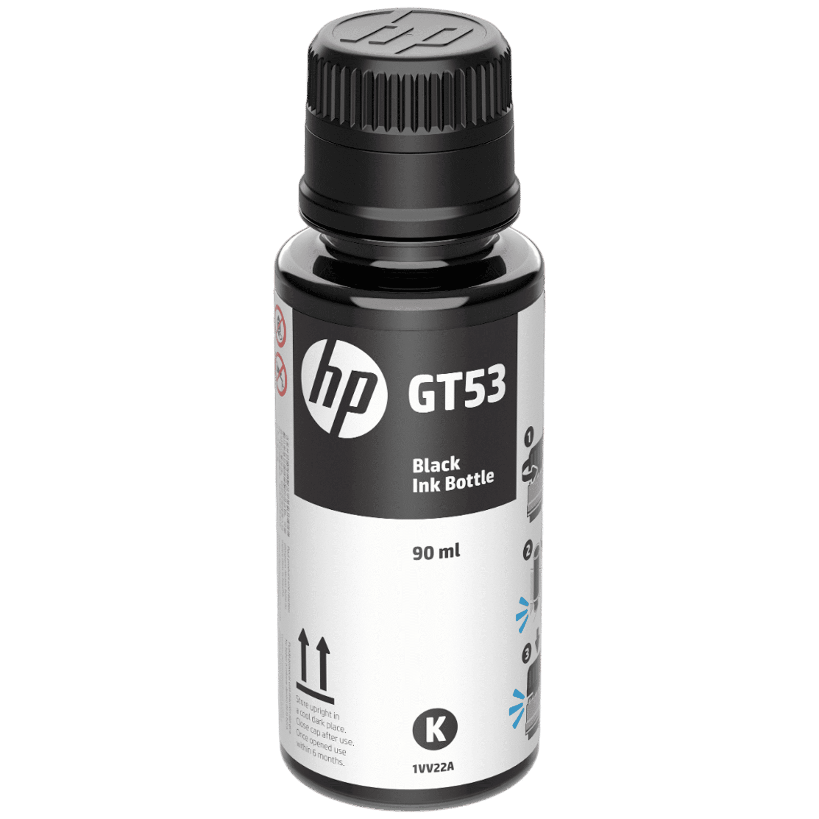 HP GT53 Ink Bottle (90ml, 1VV22AA, Black) HP GT53 Ink Bottle (90ml, 1VV22AA, Black)_1