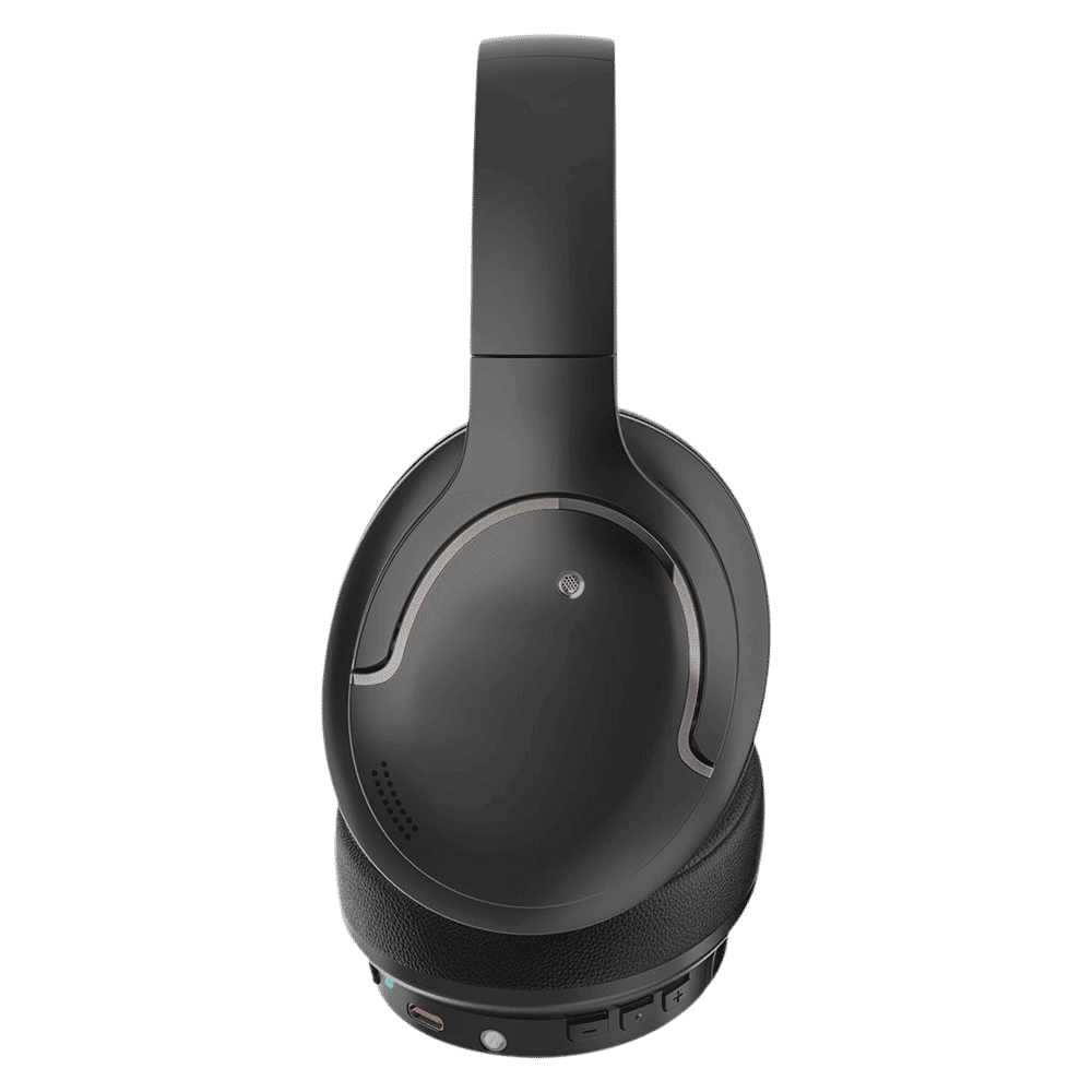 Croma HE101 CRSE100EPA301514 Bluetooth Headphone with Mic (Environmental Noise Cancellation, Over Ear, Black)_3
