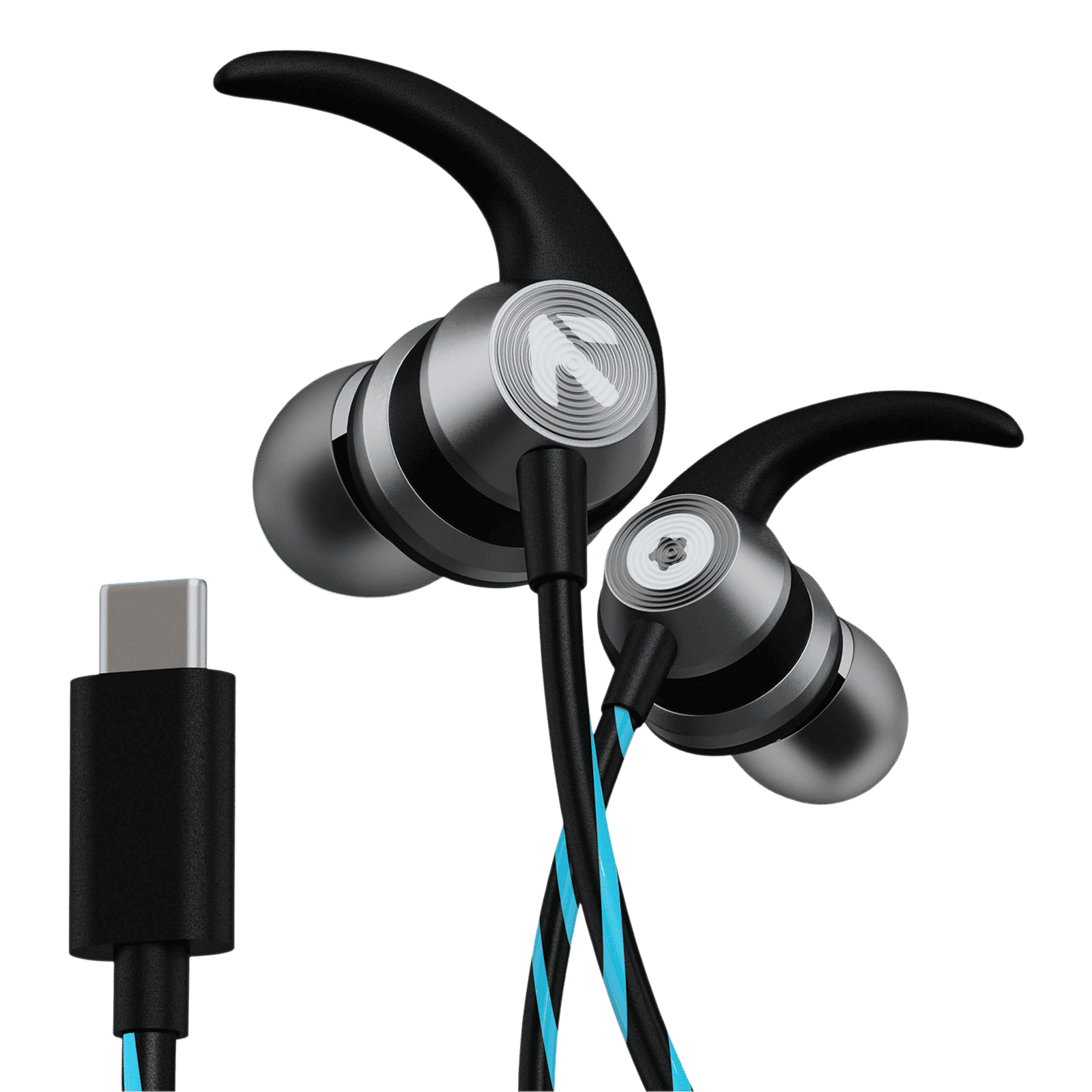 GOBOULT X1 Pro Wired Earphone with Mic (USB Type-C Connector, In Ear, Blue_1