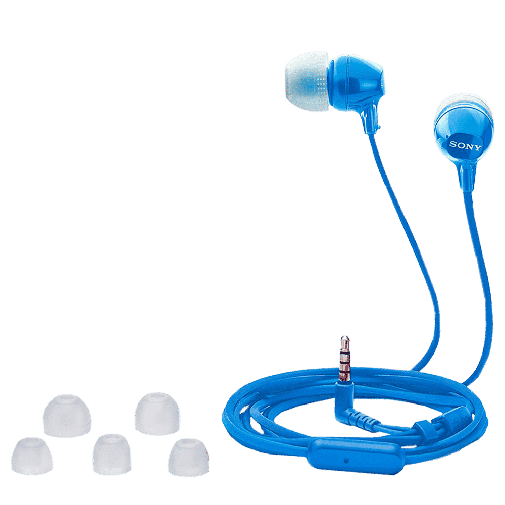 SONY MDR-EX15AP/L Wired Earphone with Mic (In Ear, Blue)_5