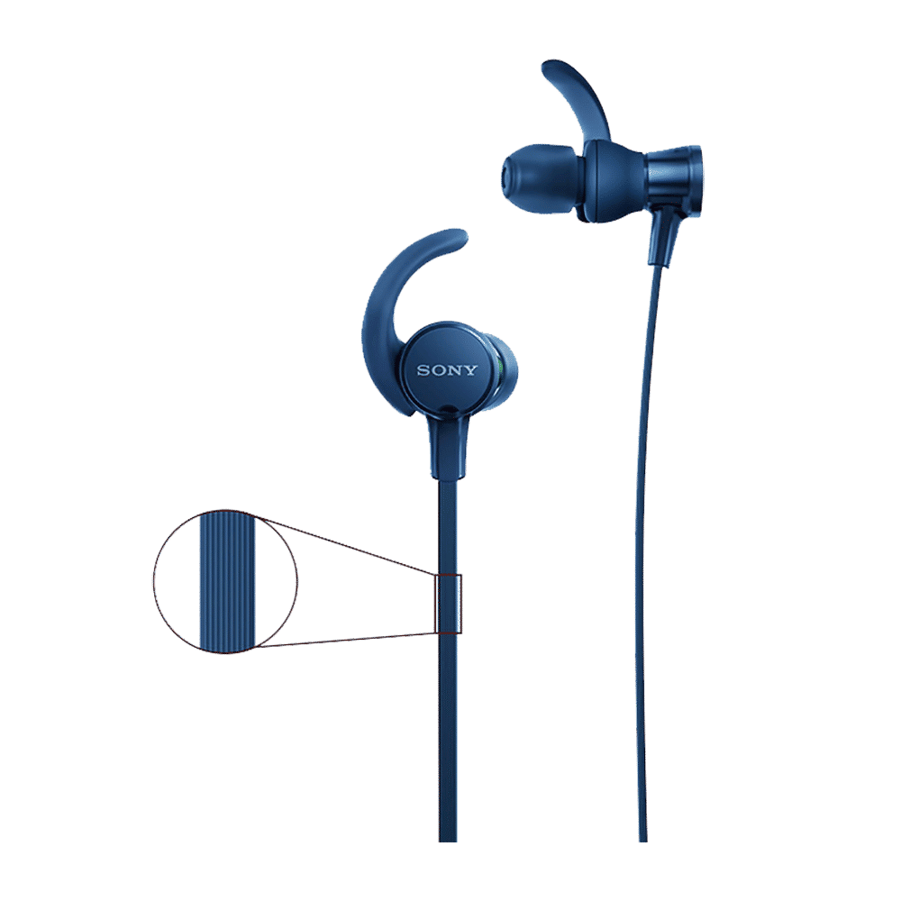 SONY  MDR-XB510AS Wired Earphones with Mic (In Ear, Blue)_5