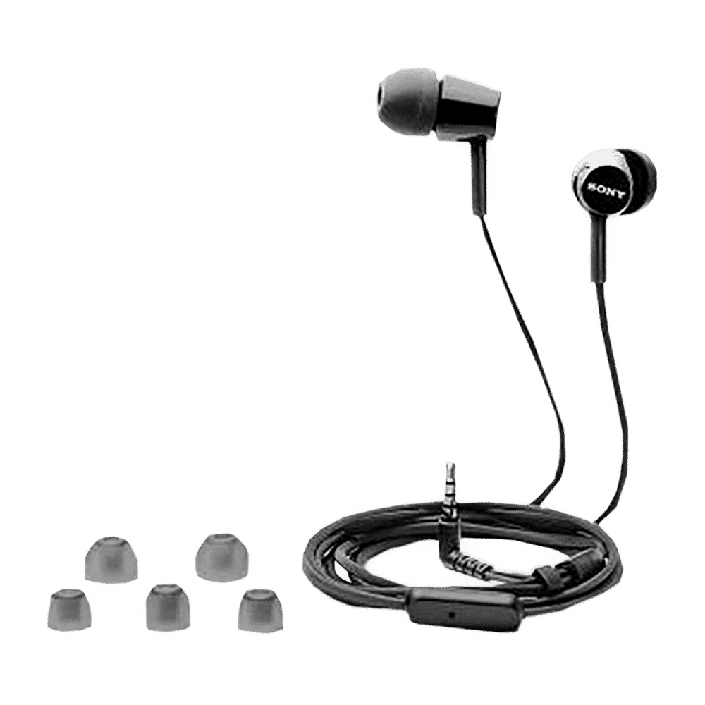 SONY MDR-EX155APBQIN Wired Earphone with Mic (In Ear, Black) SONY MDR-EX155APBQIN Wired Earphone with Mic (In Ear, Black)_5