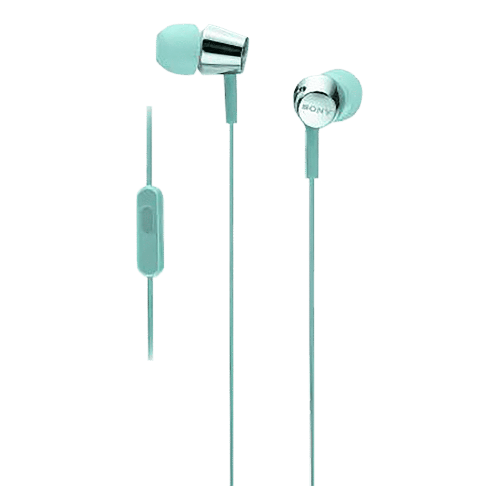 SONY MDR-EX155APLQIN Wired Earphone with Mic (In Ear, Light Blue)_3