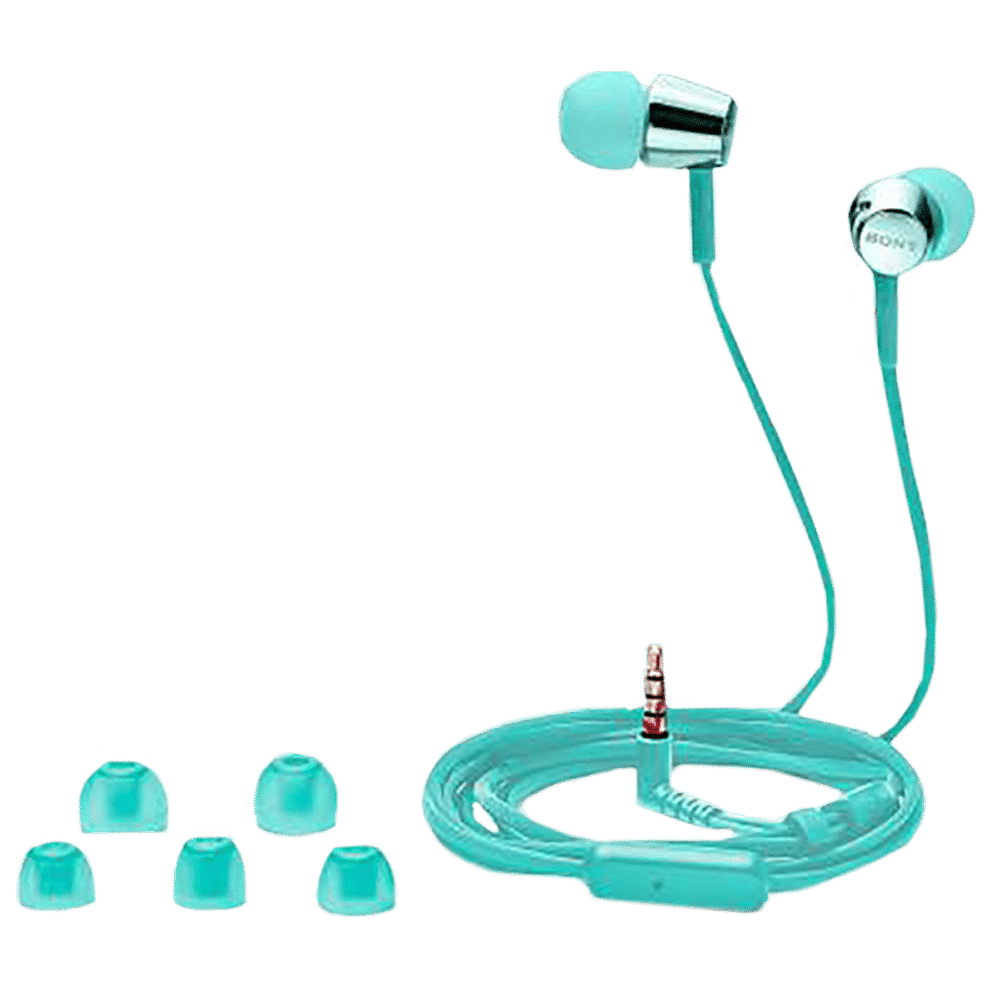 SONY MDR-EX155APLQIN Wired Earphone with Mic (In Ear, Light Blue)_5