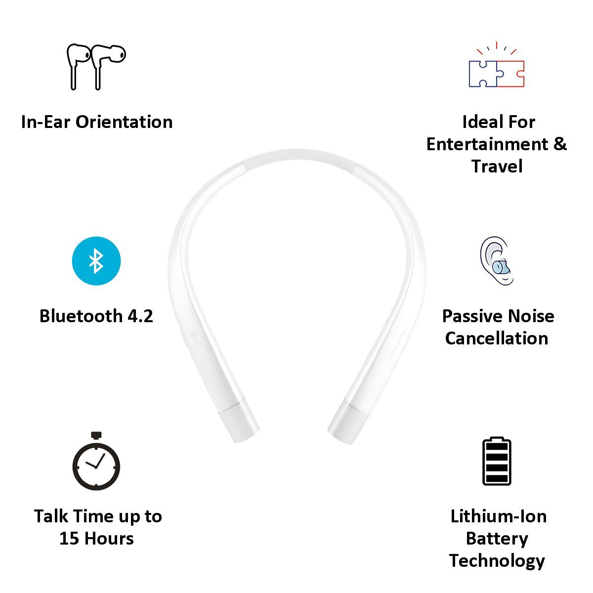 LG Tone Infinim HBS-920 Premium Bluetooth Wireless Stereo Headset (Silver)_3