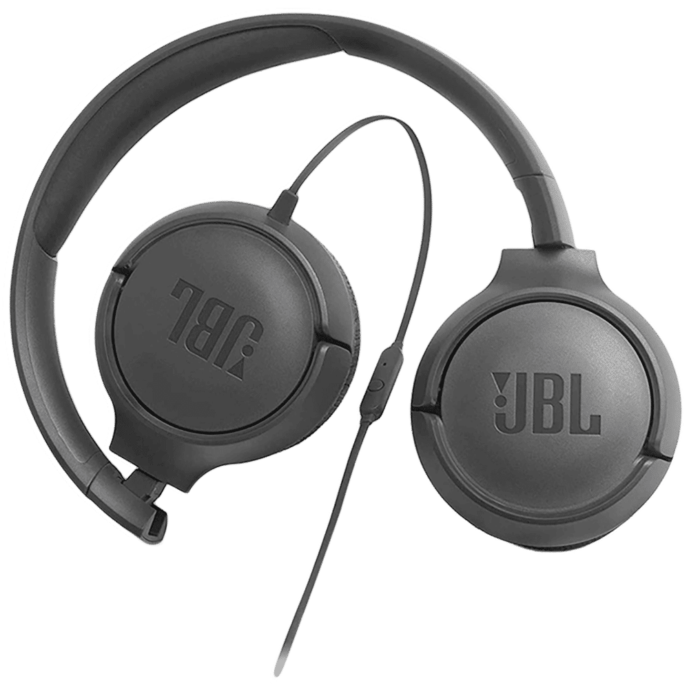 JBL Tune 500 Wired Headphone with Mic (On Ear, Black)_5