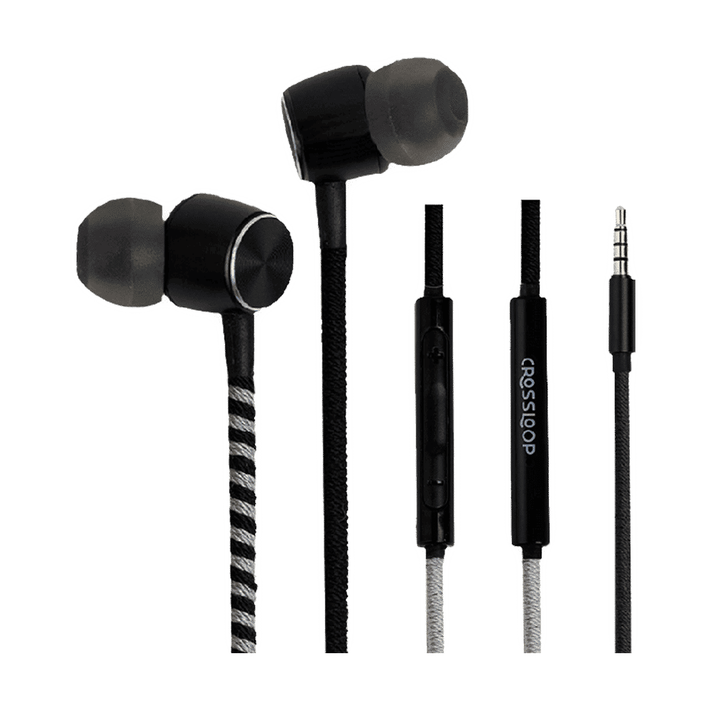 CROSSLOOP Pro Series CSLE011-E Earphone with Mic (In Ear, Black and Grey) CROSSLOOP Pro Series CSLE011-E Earphone with Mic (In Ear, Black and Grey)_1