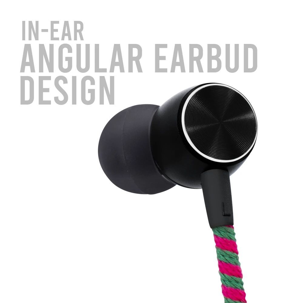 CROSSLOOP Pro Series CSLE013-E Wired Earphone with Mic (In Ear, Blue & Pink)_6