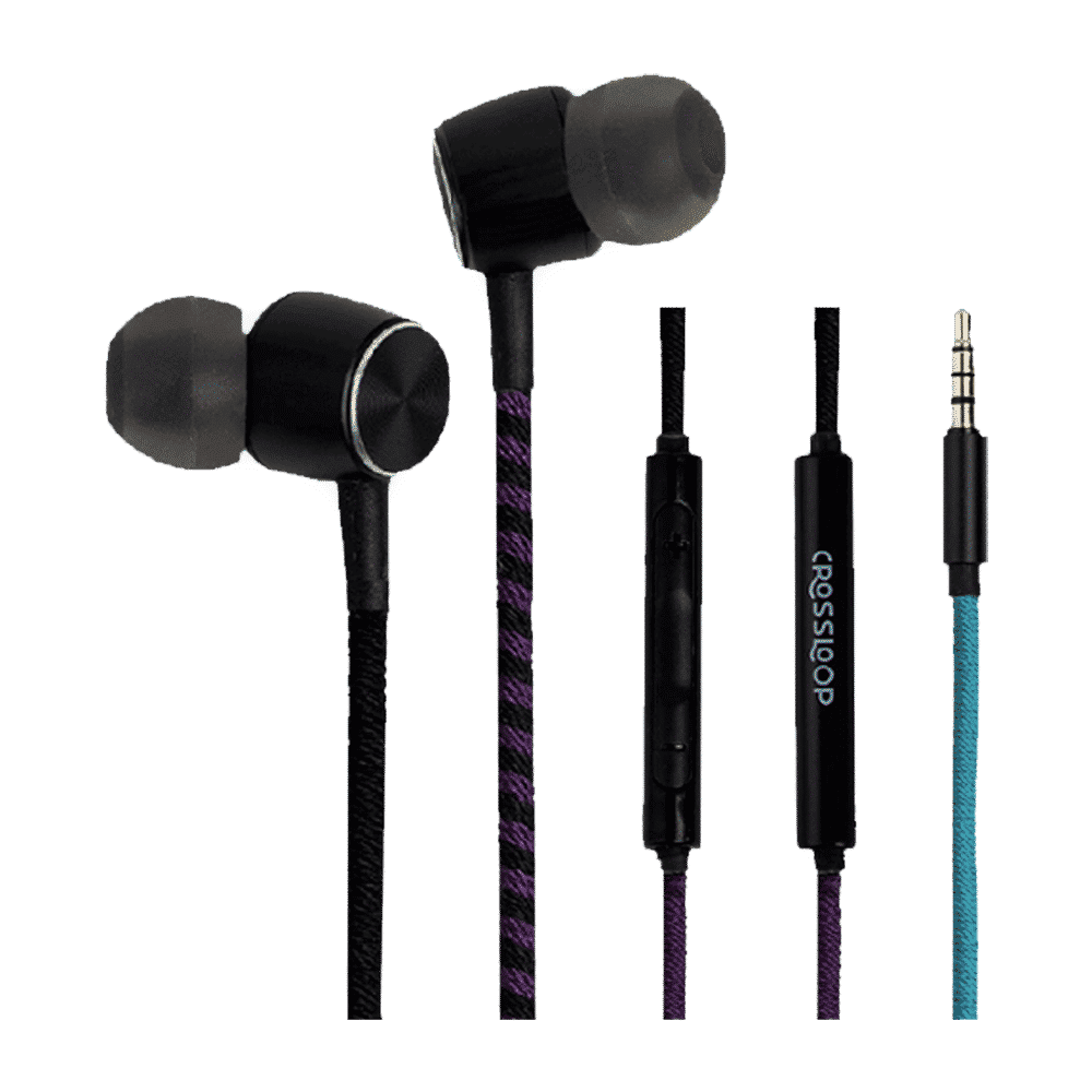 CROSSLOOP Pro CSLE015-E Earphone with Mic (In Ear, Cyan and Purple)_1