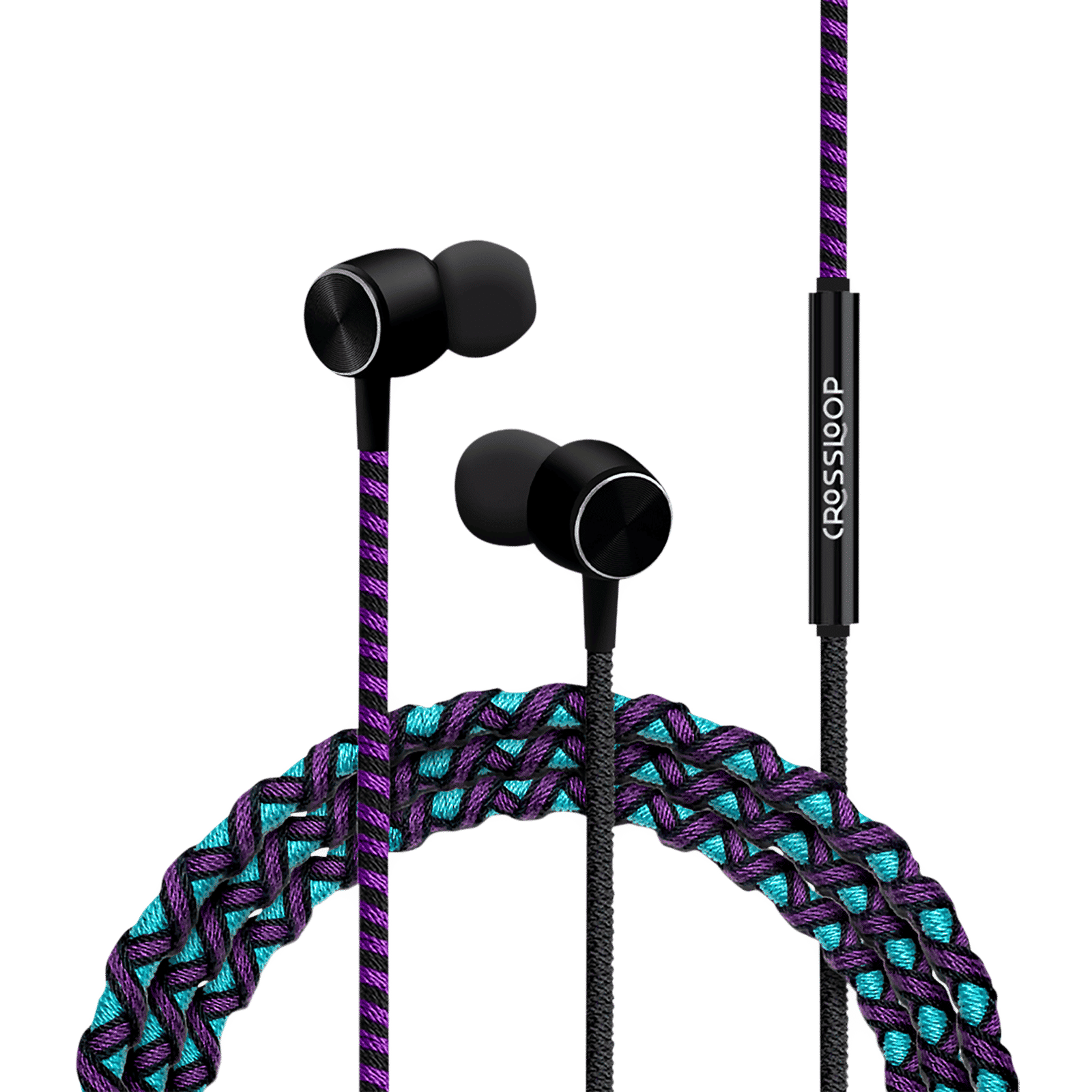 CROSSLOOP Pro CSLE015-E Earphone with Mic (In Ear, Cyan and Purple)_6