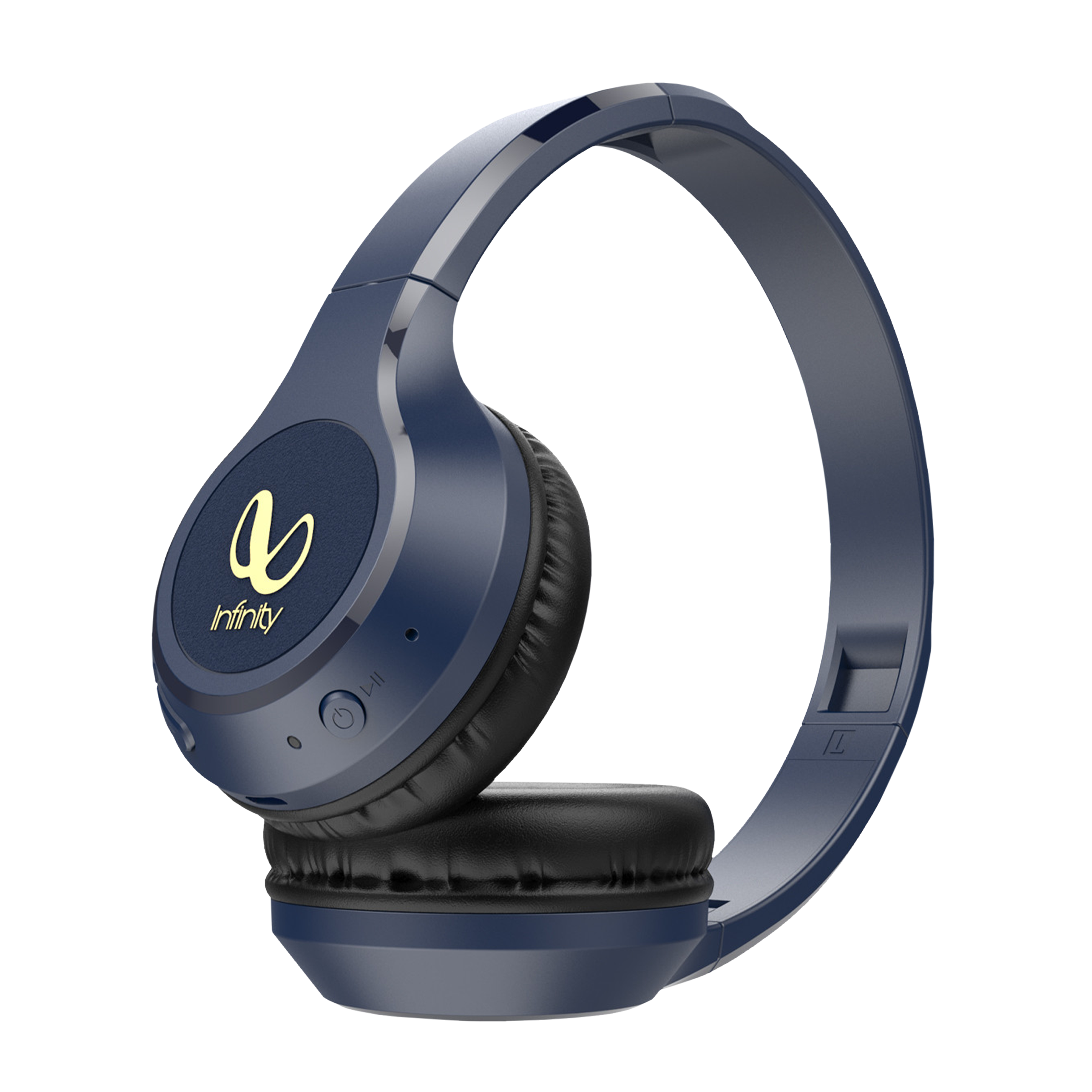 Infinity Tranz Bluetooth Headphone with Mic (Fast Charging, On Ear, Blue)_5