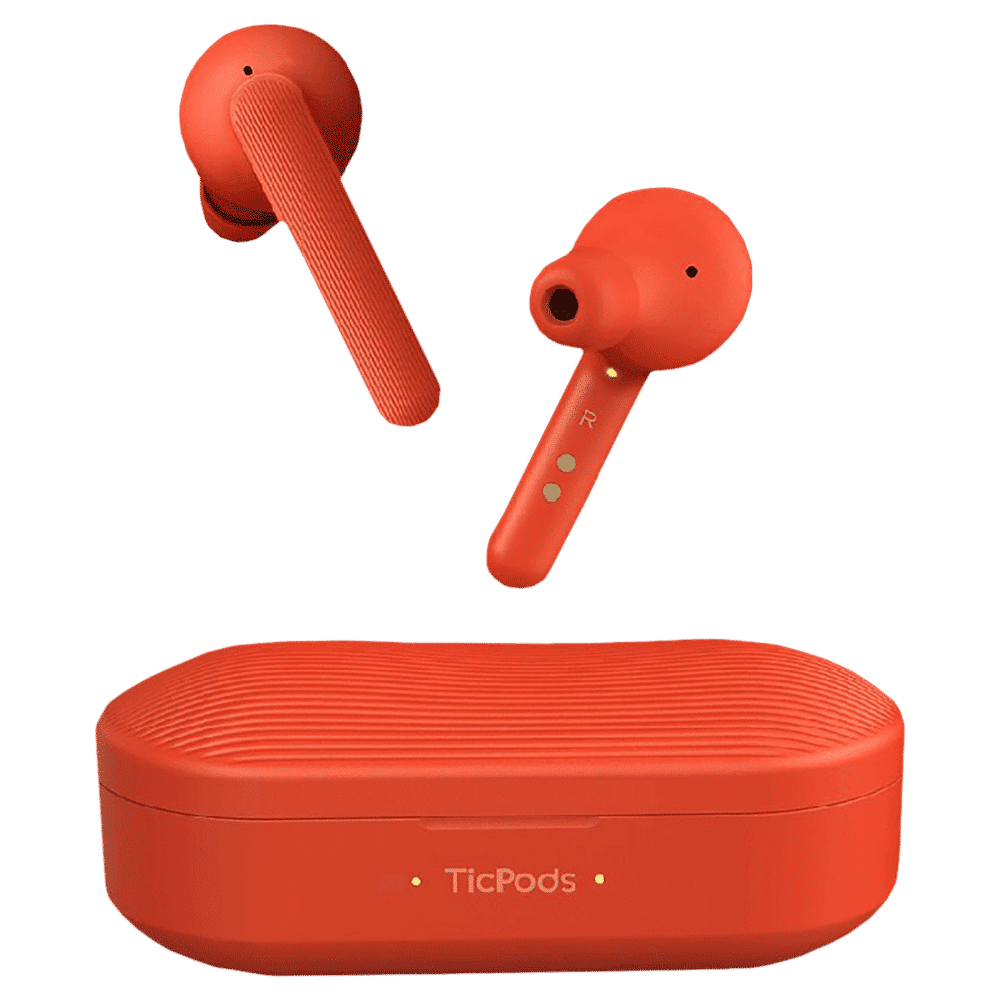 mobvoi Ticpods Free WG72016-L TWS Earbuds with Noise Isolation (Water Resistant, Upto 20 Hours Playback, Red)_1