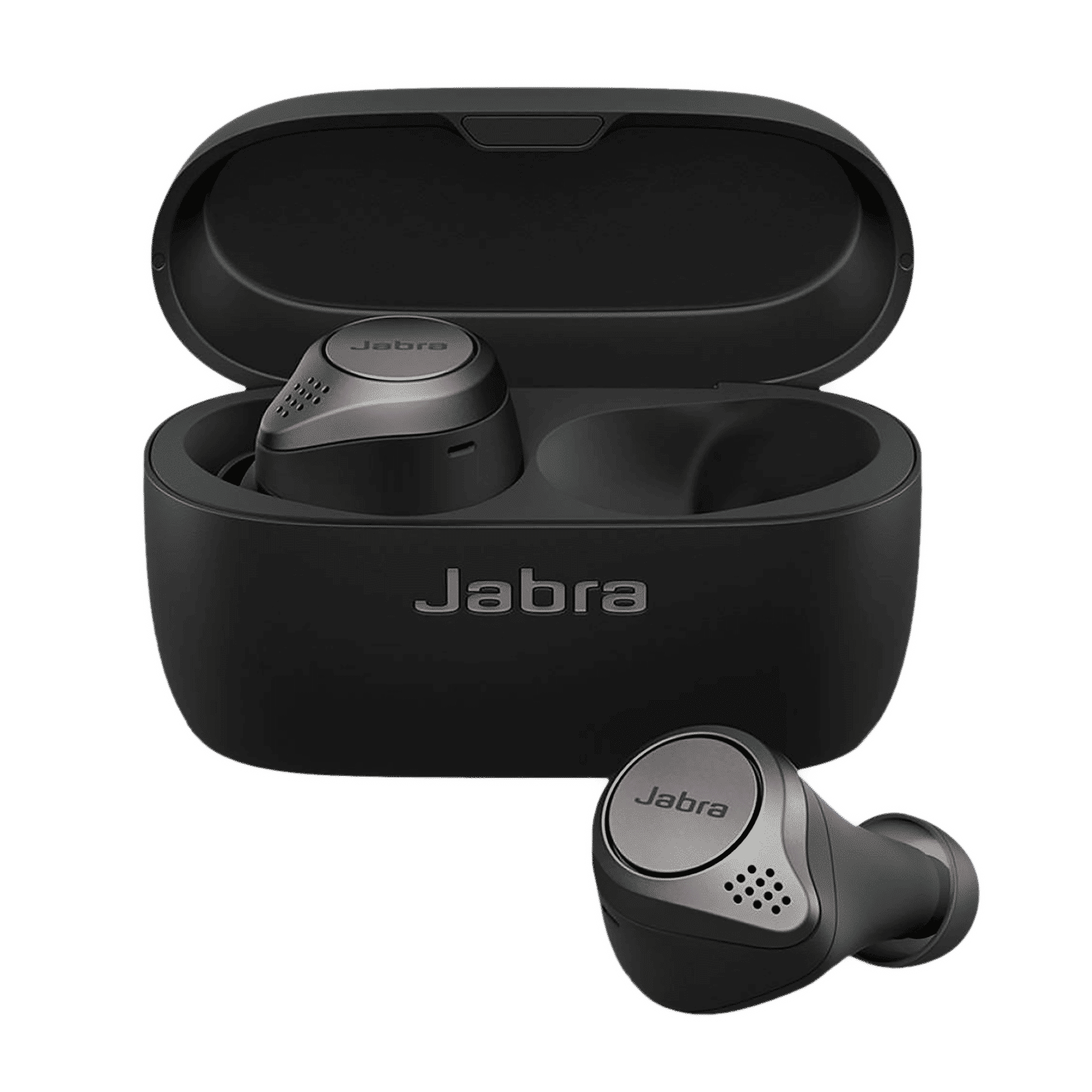 Jabra Elite 75t 100-99090000-40 TWS Earbuds with Active Noise Cancellation (IP55 Water Resistant, 24 Hours Playback, Titanium Black)_1