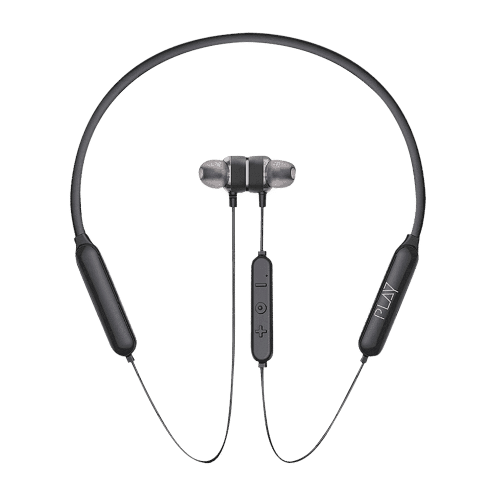 World Of PLAY PLAYGO N23 Neckband (IPX5 Sweatproof, 20 Hours Playback, Galaxy Black)_1