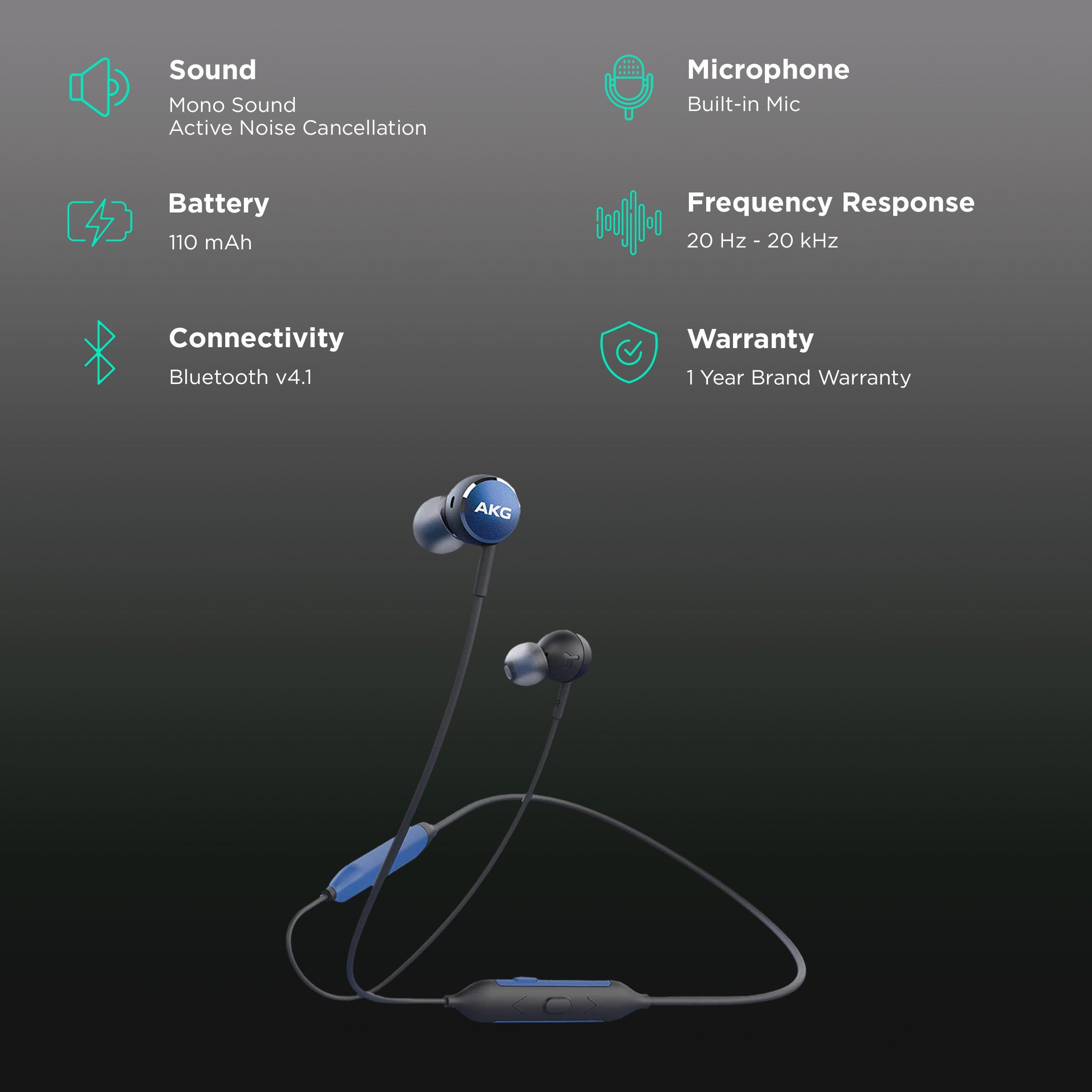 SAMSUNG AKG Y100 GP-Y100HAHHBAC Neckband (Multi-Point Connectivity, Blue)_2