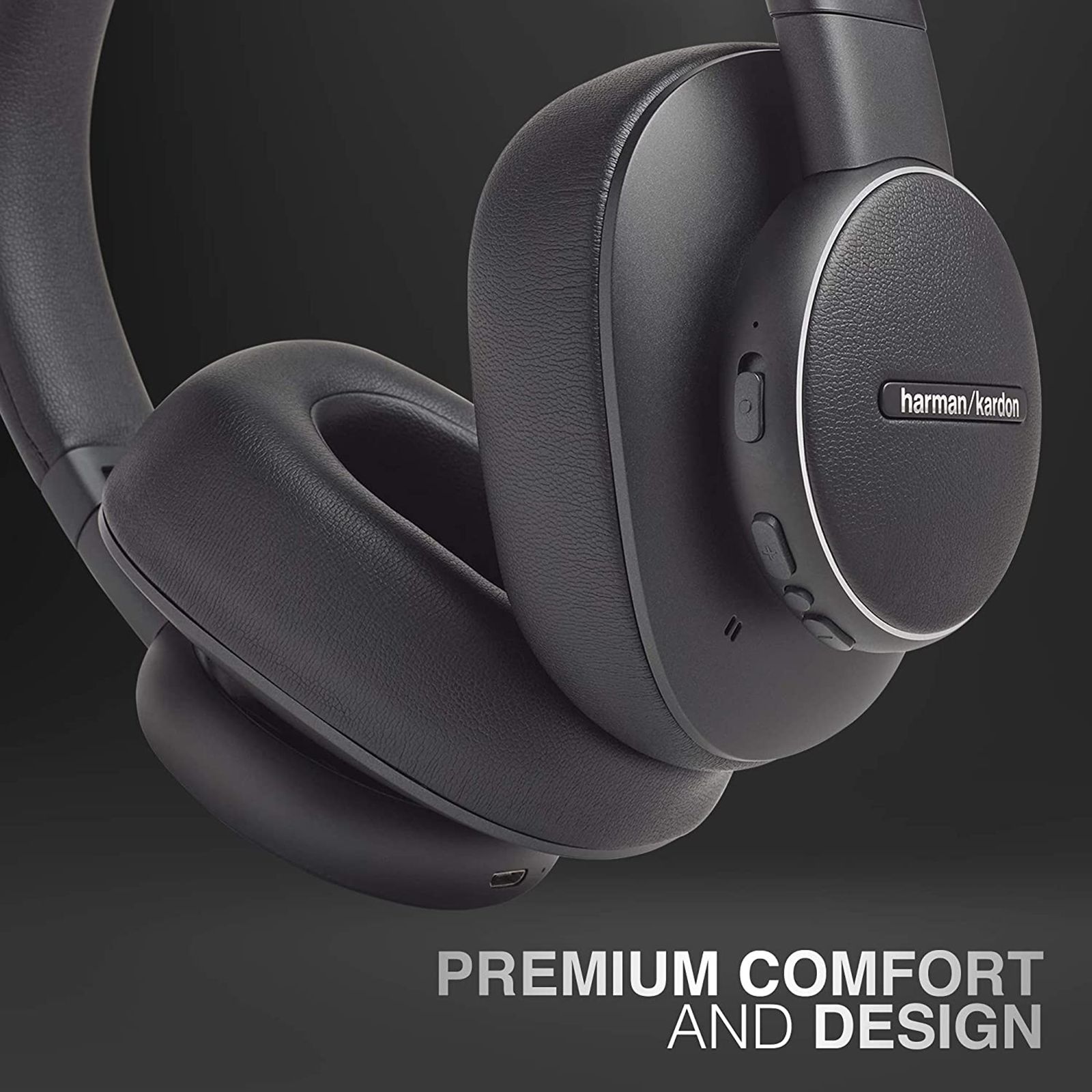 harman kardon Fly HKFLYANCBLK Over-Ear Active Noise Cancellation Wireless Headphone with Mic (Bluetooth 4.2, Fast Charging Capability, Black) harman kardon Fly HKFLYANCBLK Over-Ear Active Noise Cancellation Wireless Headphone with Mic (Bluetooth 4.2, Fast Charging Capability, Black)_4