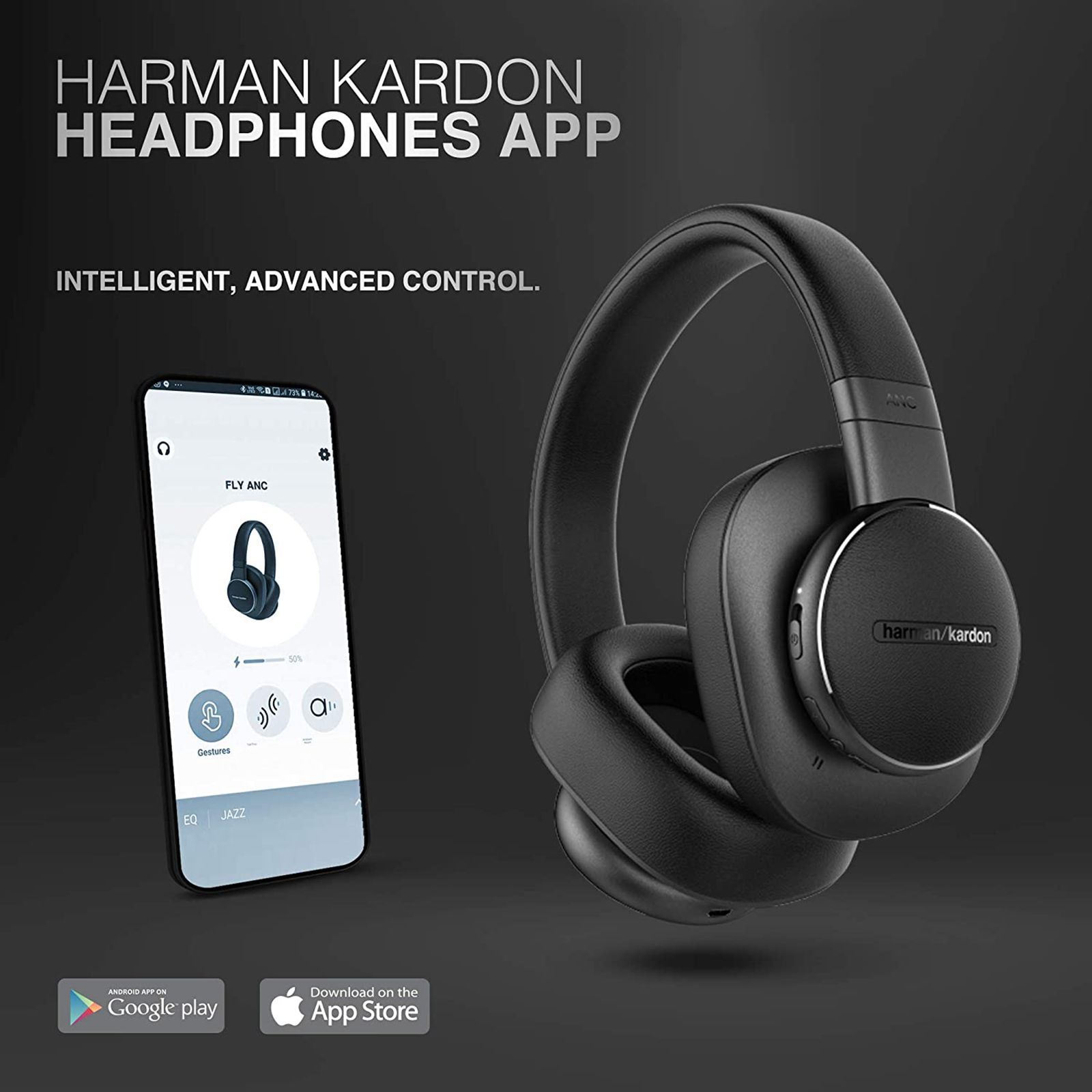 harman kardon Fly HKFLYANCBLK Over-Ear Active Noise Cancellation Wireless Headphone with Mic (Bluetooth 4.2, Fast Charging Capability, Black) harman kardon Fly HKFLYANCBLK Over-Ear Active Noise Cancellation Wireless Headphone with Mic (Bluetooth 4.2, Fast Charging Capability, Black)_10