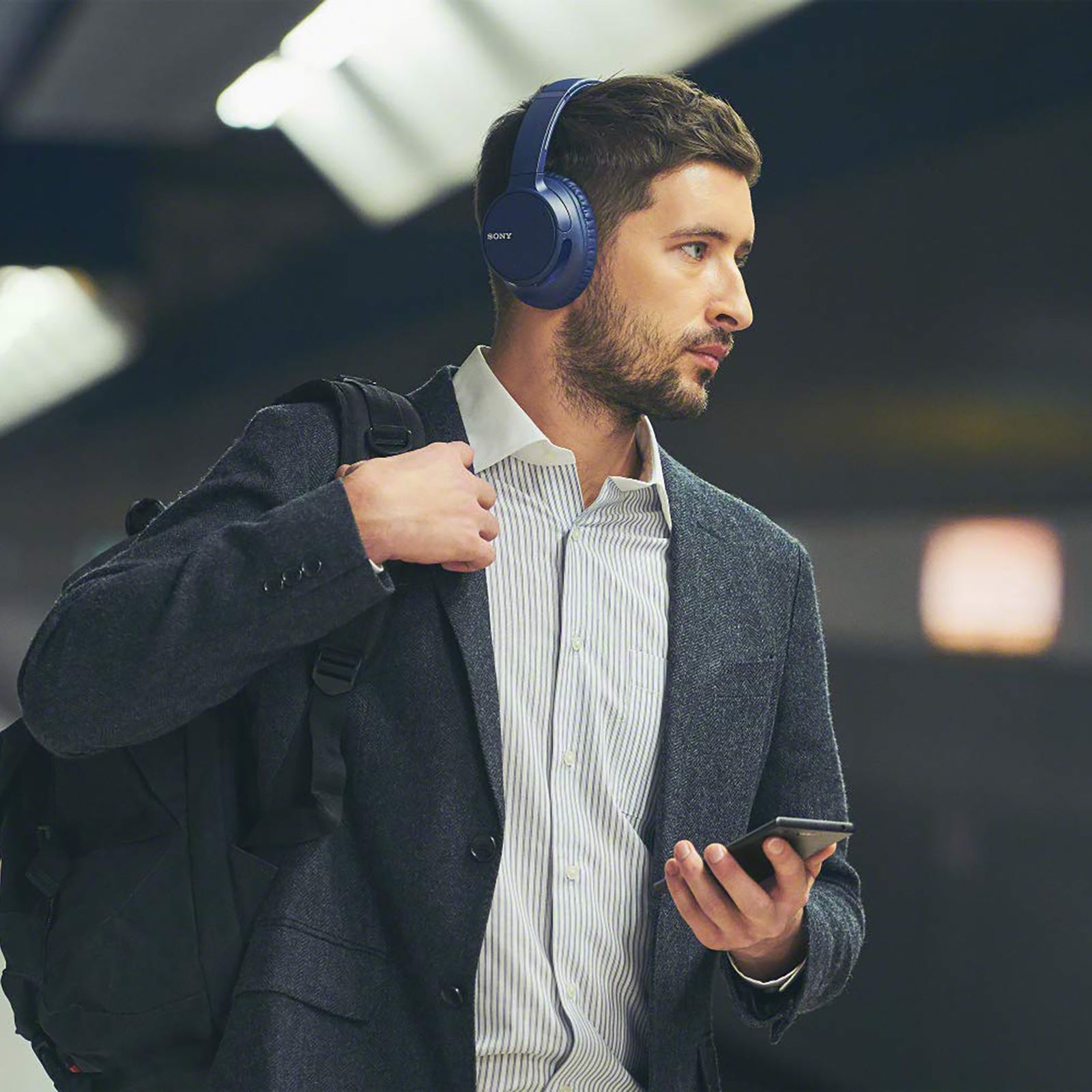 SONY WH-CH700N/LME Bluetooth Headphone with Mic (Upto 35 Hours Playback, Over Ear, Blue)_5