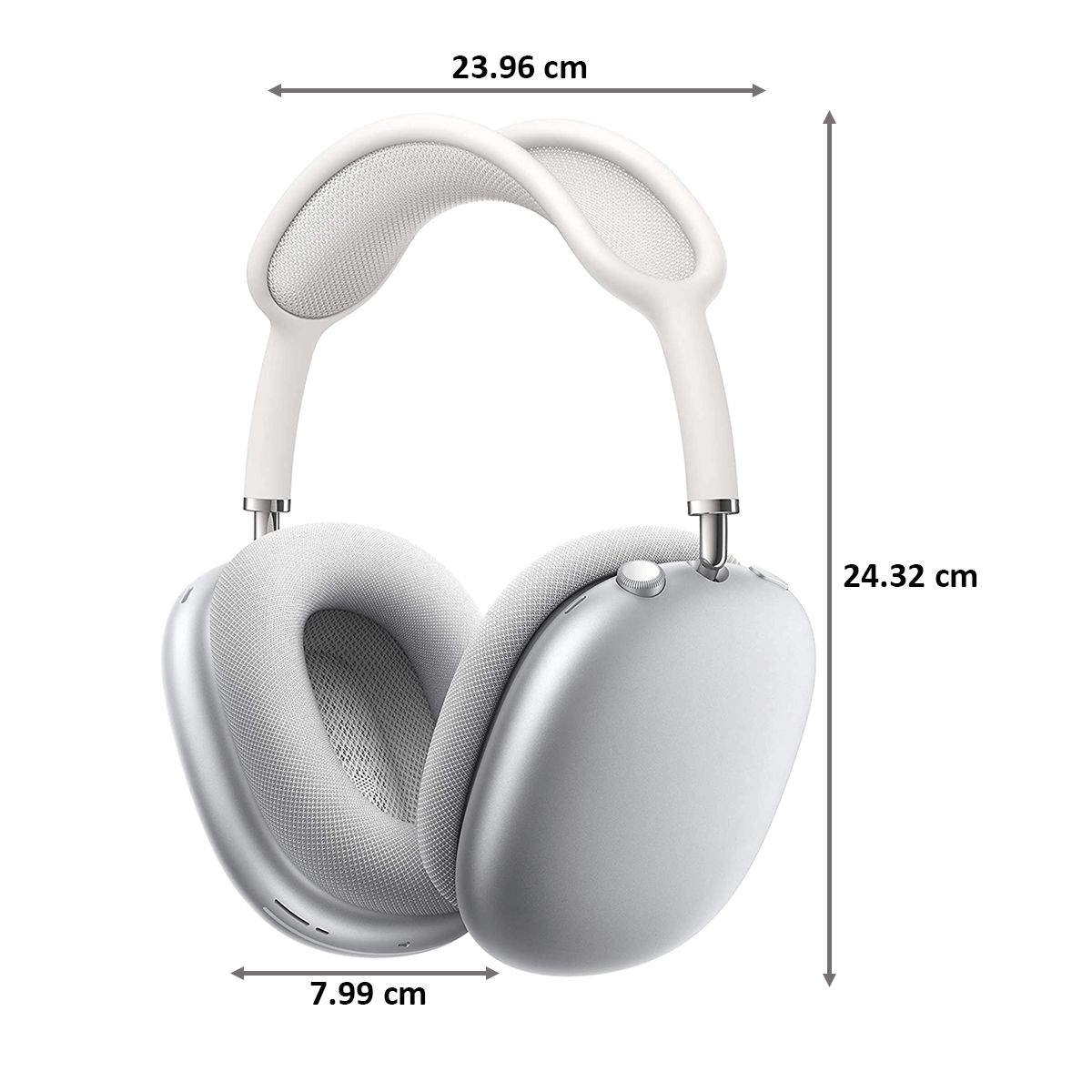 Apple AirPods Max MGYJ3HN/A Over-Ear Wireless Headphone with Mic (Bluetooth 5.0, Spatial Audio, Silver)_2