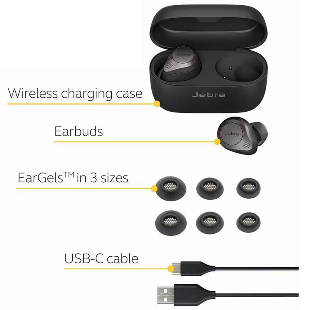 Jabra Elite 85t TWS Earbuds with Active Noise Cancellation (Water Resistant, Upto 31 Hours Playback, Black) Jabra Elite 85t TWS Earbuds with Active Noise Cancellation (Water Resistant, Upto 31 Hours Playback, Black)_7