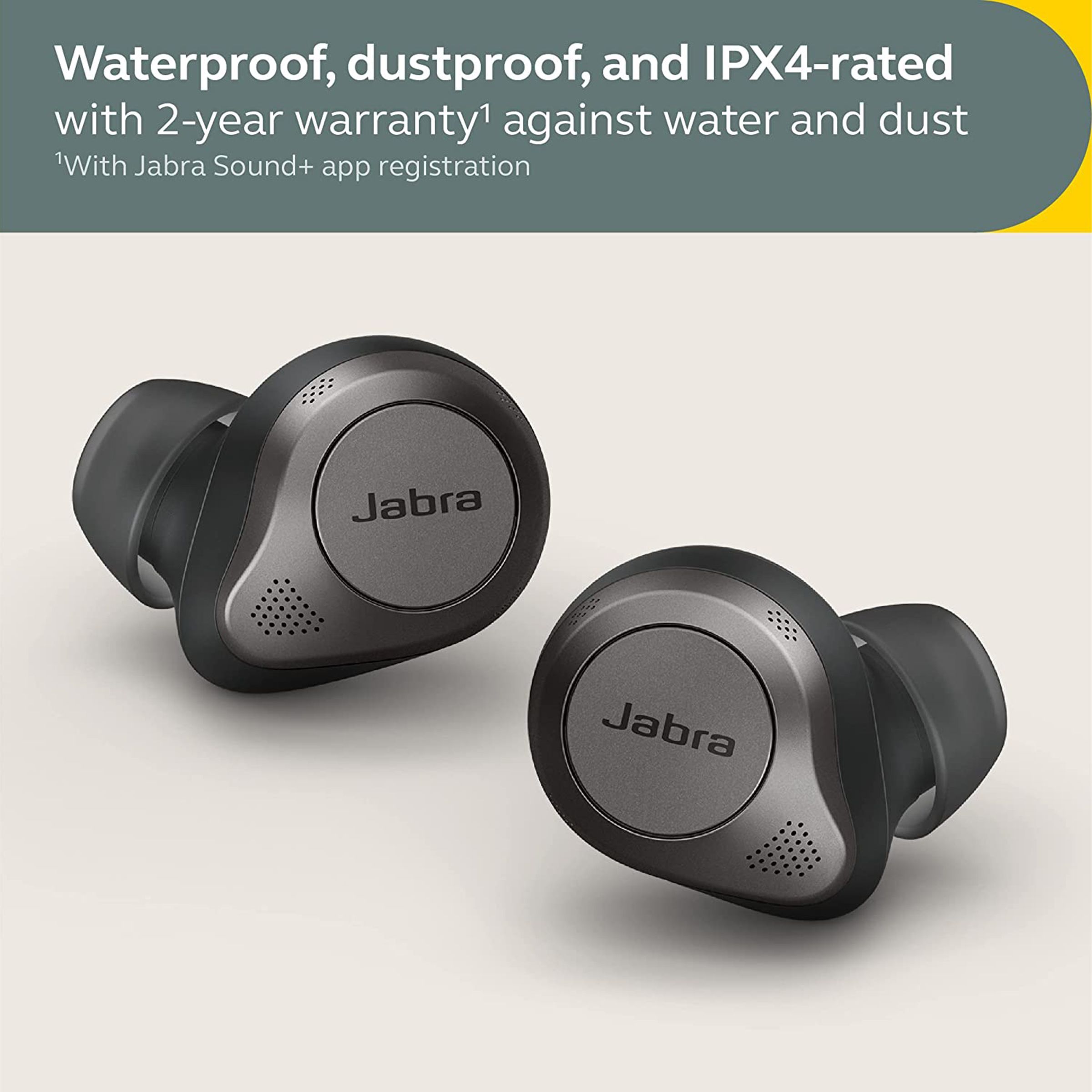 Jabra Elite 85t TWS Earbuds with Active Noise Cancellation (Water Resistant, Upto 31 Hours Playback, Gray)_6