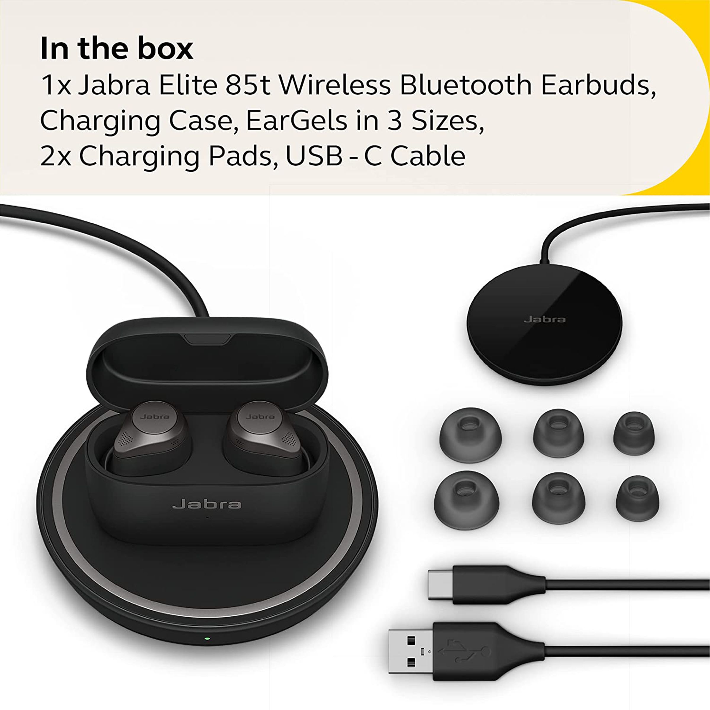 Jabra Elite 85t TWS Earbuds with Active Noise Cancellation (Water Resistant, Upto 31 Hours Playback, Gray)_7