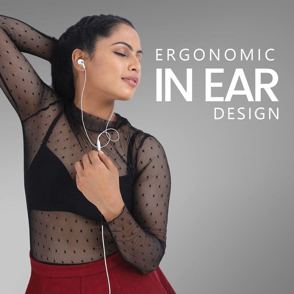 LUMIFORD Ultimate U50 Wired Earphone with Mic (In Ear, White)_17