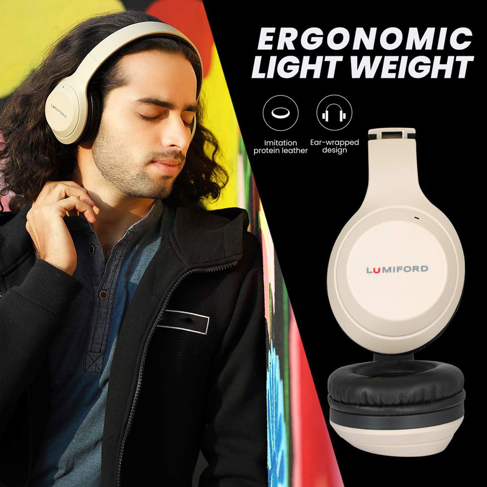 LUMIFORD LongdriveHD HD50 Bluetooth Headphone with Mic (Passive Noise Cancellation, Over Ear, Beach) LUMIFORD LongdriveHD HD50 Bluetooth Headphone with Mic (Passive Noise Cancellation, Over Ear, Beach)_13