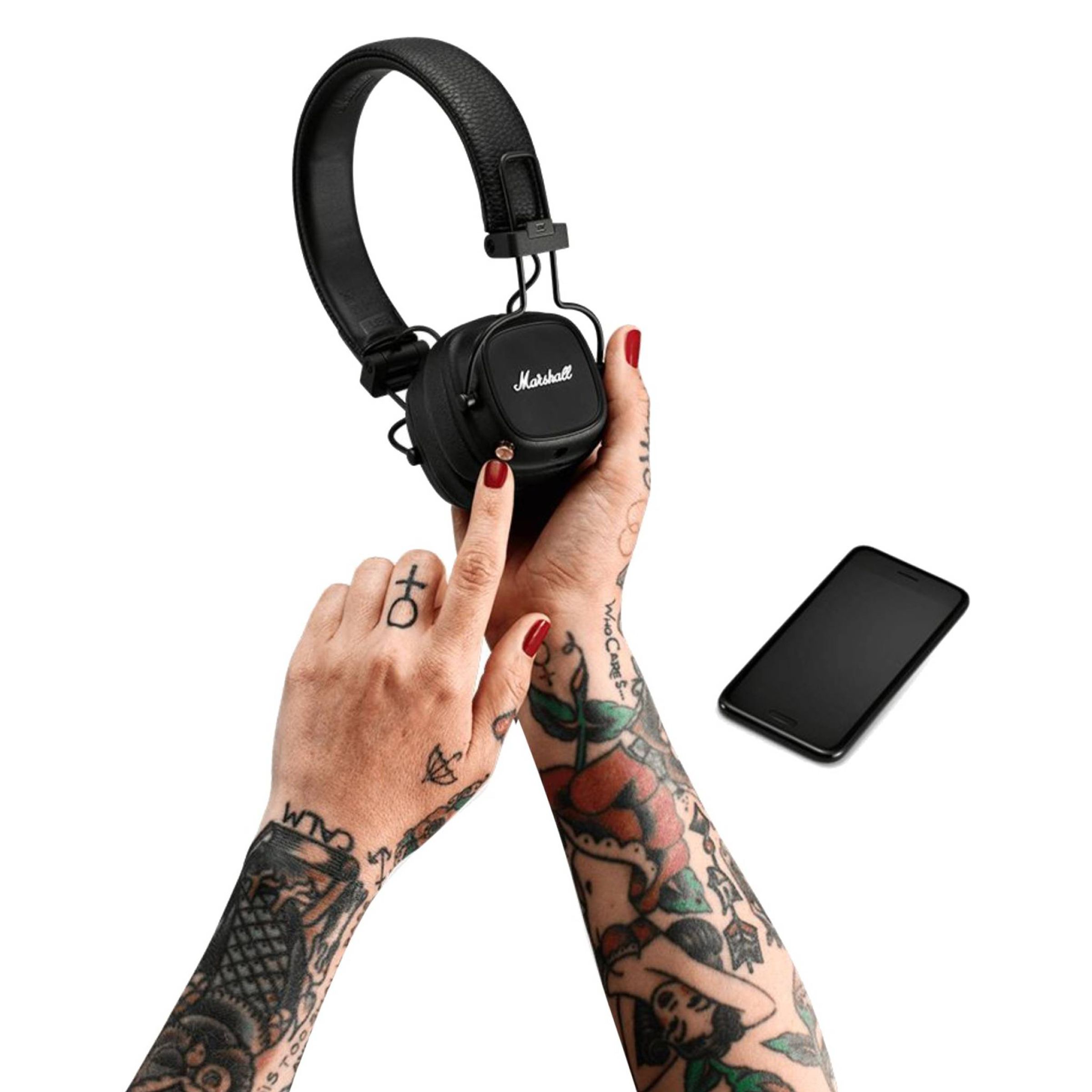 Marshall Major IV Bluetooth Headphone with Mic (Upto 80 Hours Playback, On Ear, Black)_16