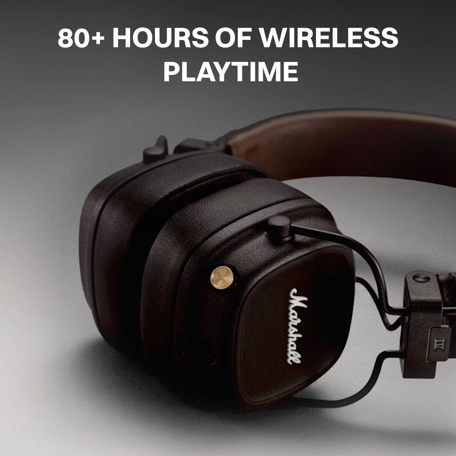 Marshall Major IV Bluetooth Headphone with Mic (Upto 80 Hours Playback, On Ear, Black)_21