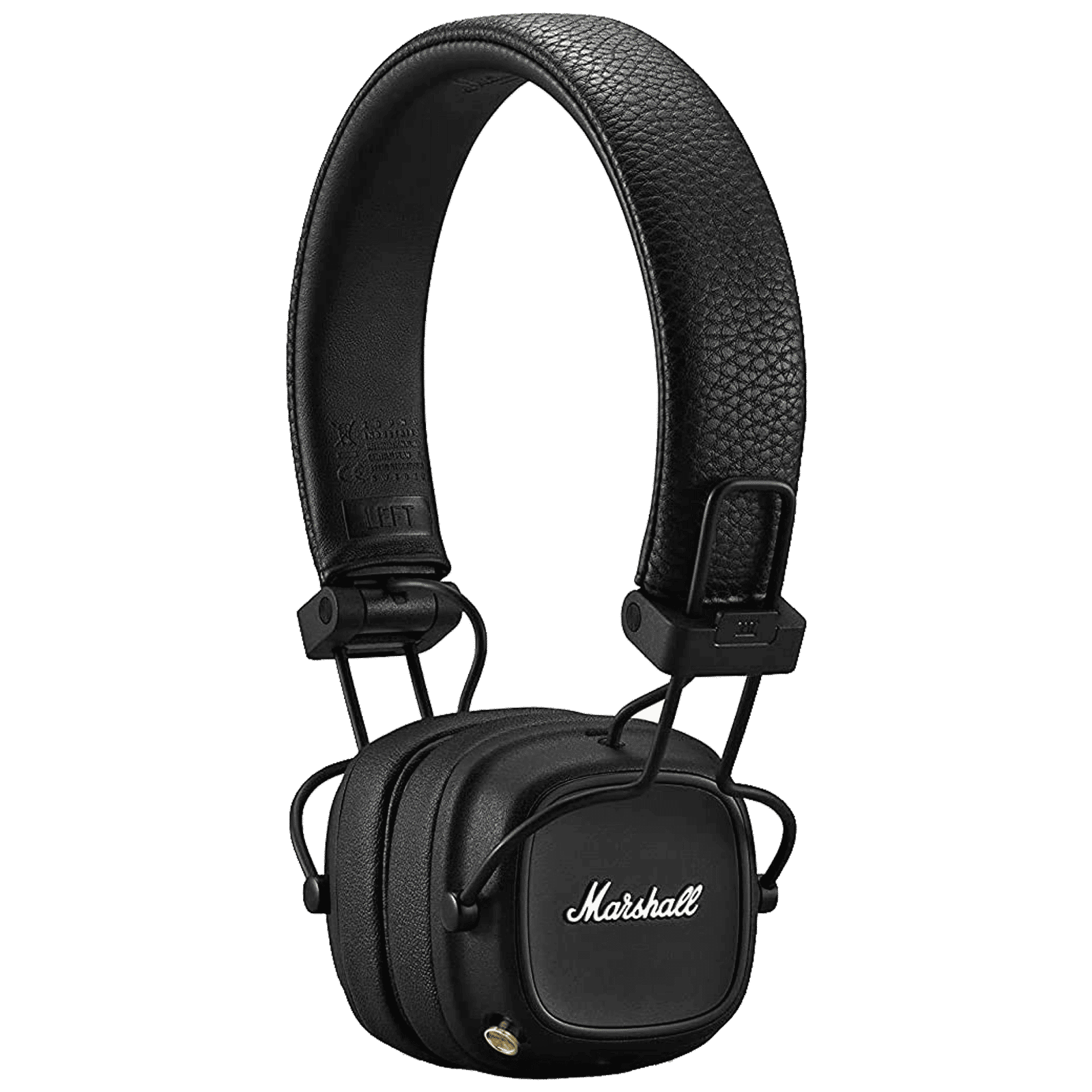 Marshall Major IV Bluetooth Headphone with Mic (Upto 80 Hours Playback, On Ear, Black)_3