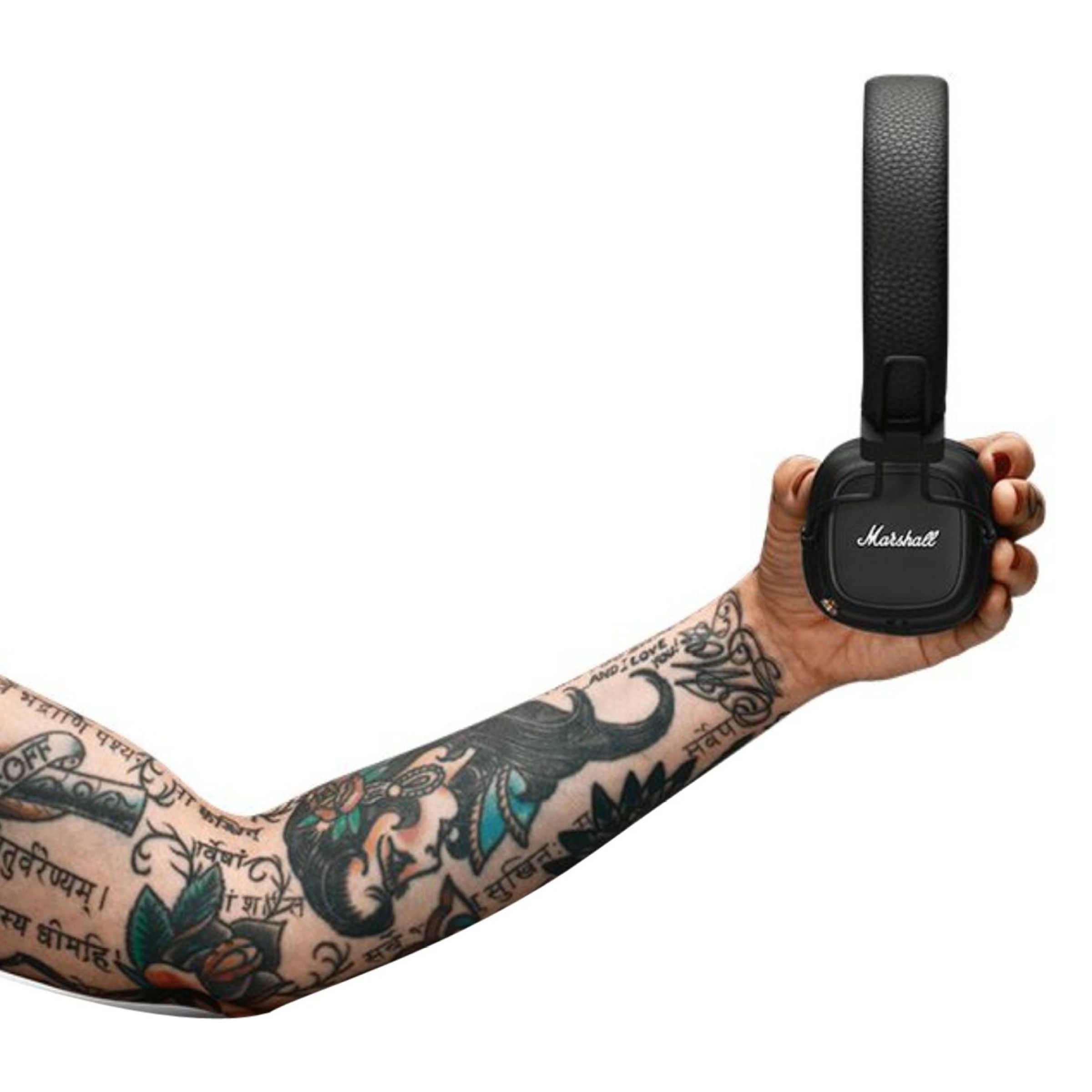 Marshall Major IV Bluetooth Headphone with Mic (Upto 80 Hours Playback, On Ear, Black)_5