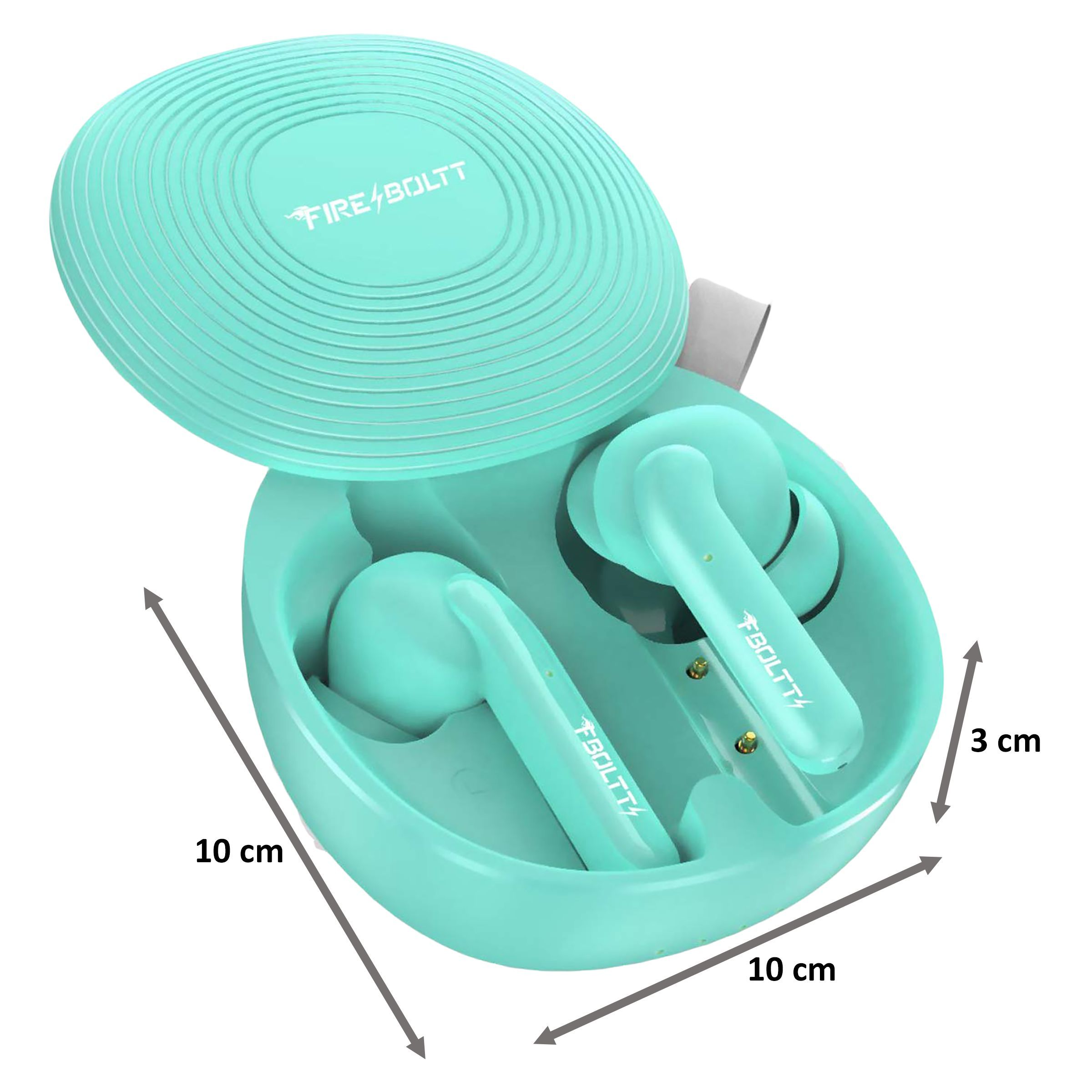 FIRE-BOLTT BE1100 TWS Earbuds (IPX2 Water Resistant, 6D Stereo Sound, Green)_4