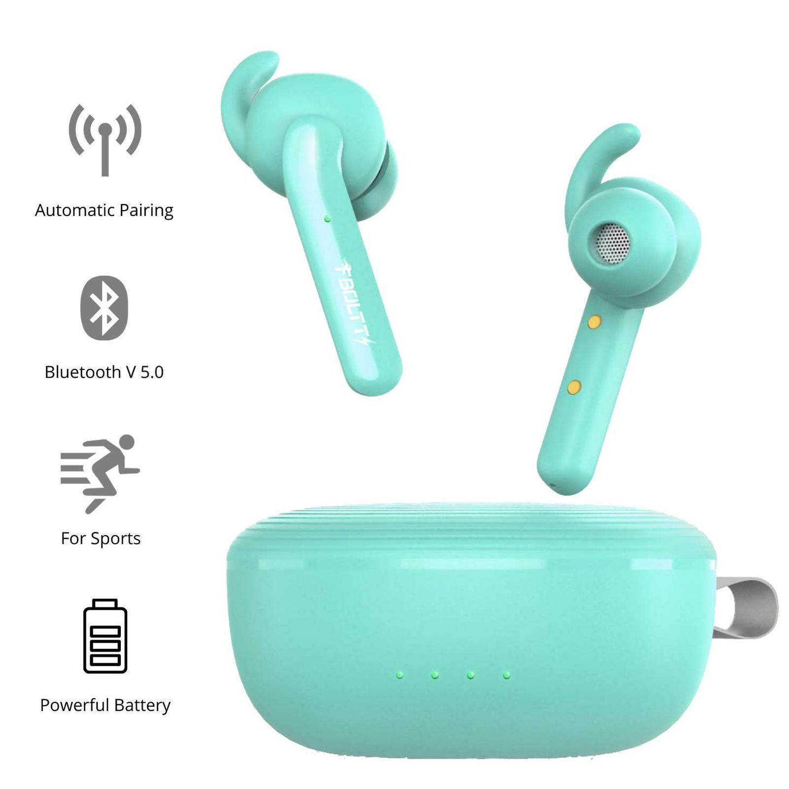 FIRE-BOLTT BE1100 TWS Earbuds (IPX2 Water Resistant, 6D Stereo Sound, Green)_8