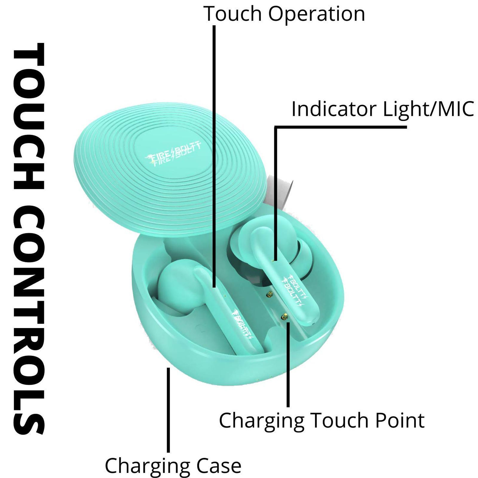 FIRE-BOLTT BE1100 TWS Earbuds (IPX2 Water Resistant, 6D Stereo Sound, Green)_9