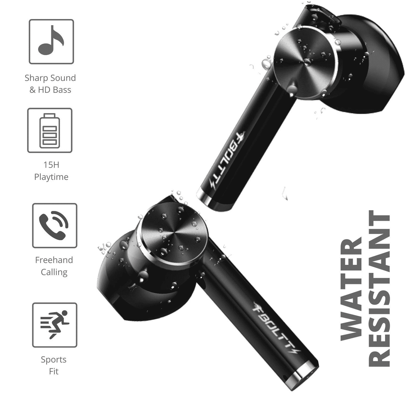 FIRE-BOLTT BE1300 In-Ear Noise Isolation Truly Wireless Earbuds with Mic (Bluetooth 5.0, Automatic Pairing, Black)_7