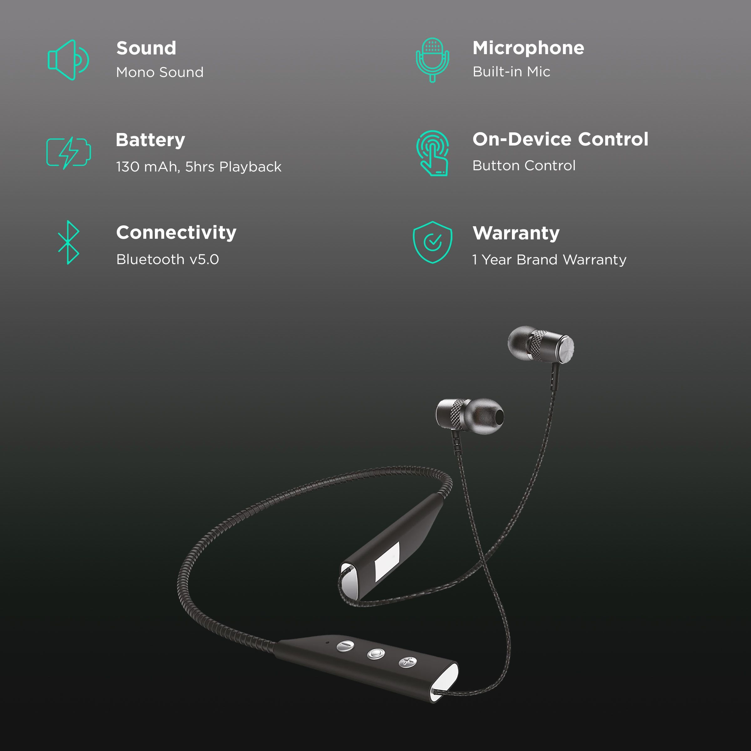 DETEL Jogger Neckband (Hi-Fi Sound Quality, Grey)_2